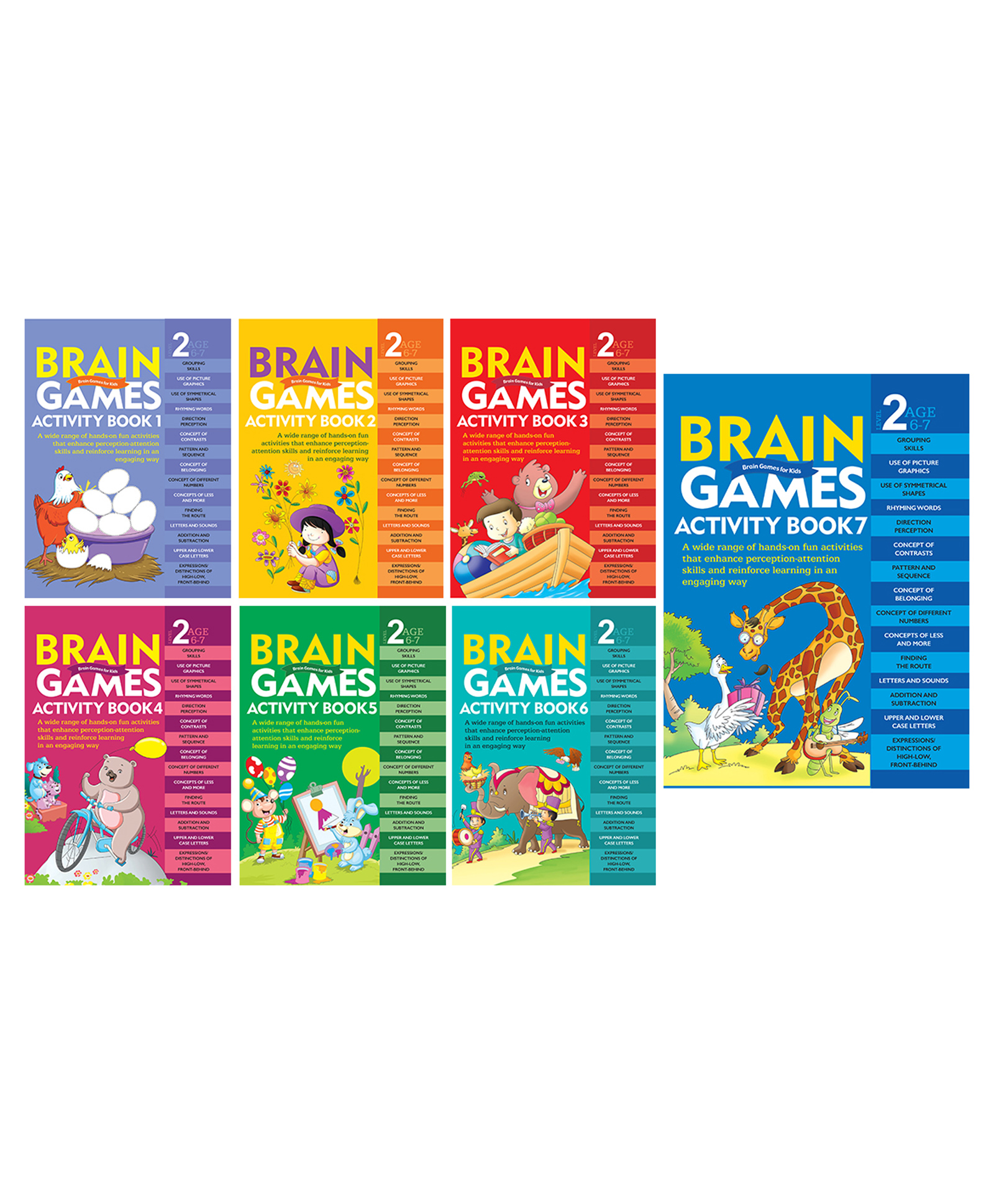 Brain Games Activity Book Level 2 Set of 7 - English-image-36