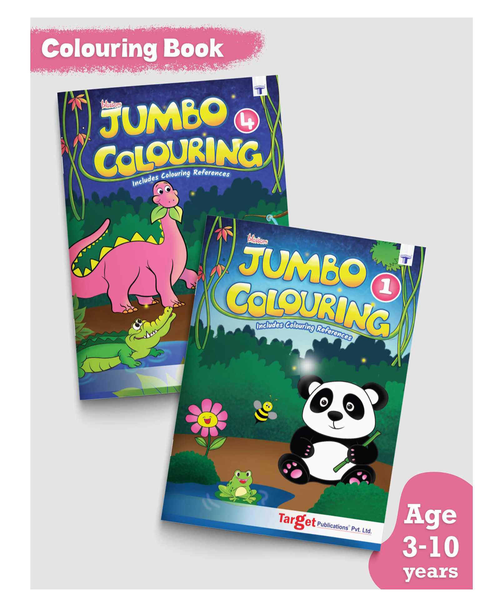 target publications Jumbo Colouring Books Level 1 and 4 Set of 2 - English-picture-22