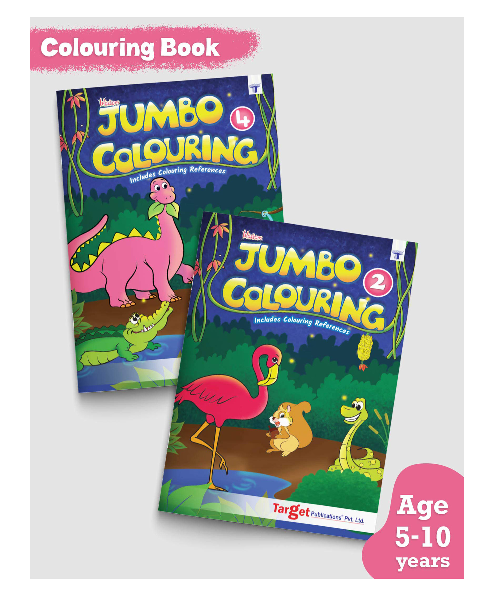 target publications Jumbo Colouring Books Level 2 and 4 Set of 2 - English-picture-24