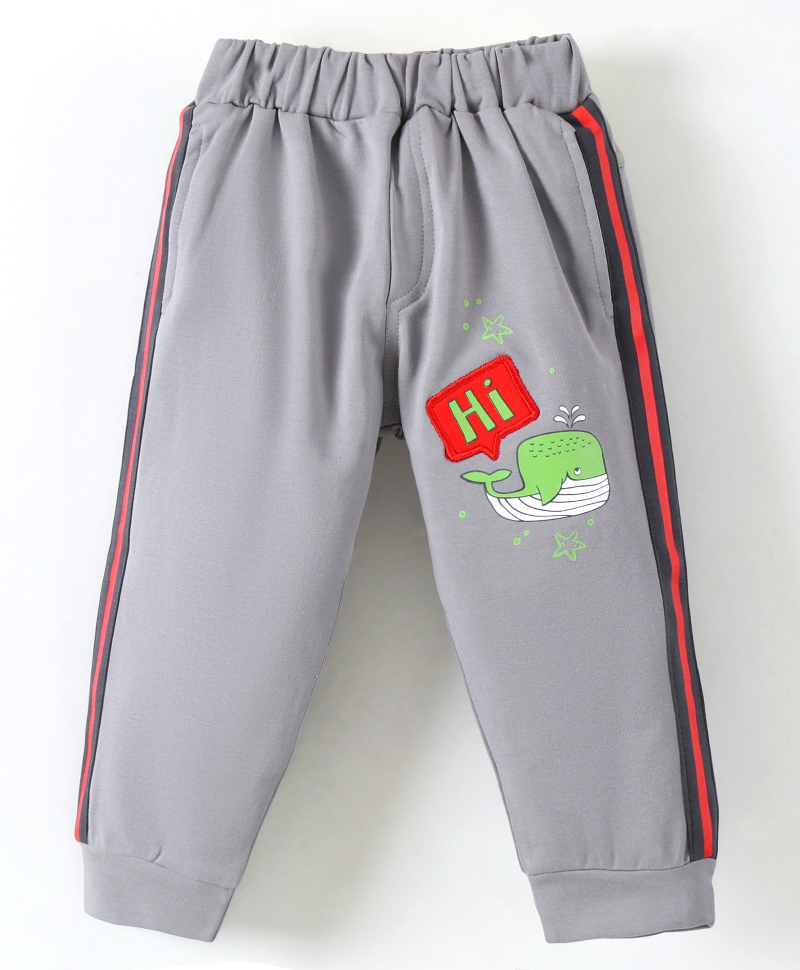 Mini Taurus Full Length Track Pant Whale Print - Grey-picture-10