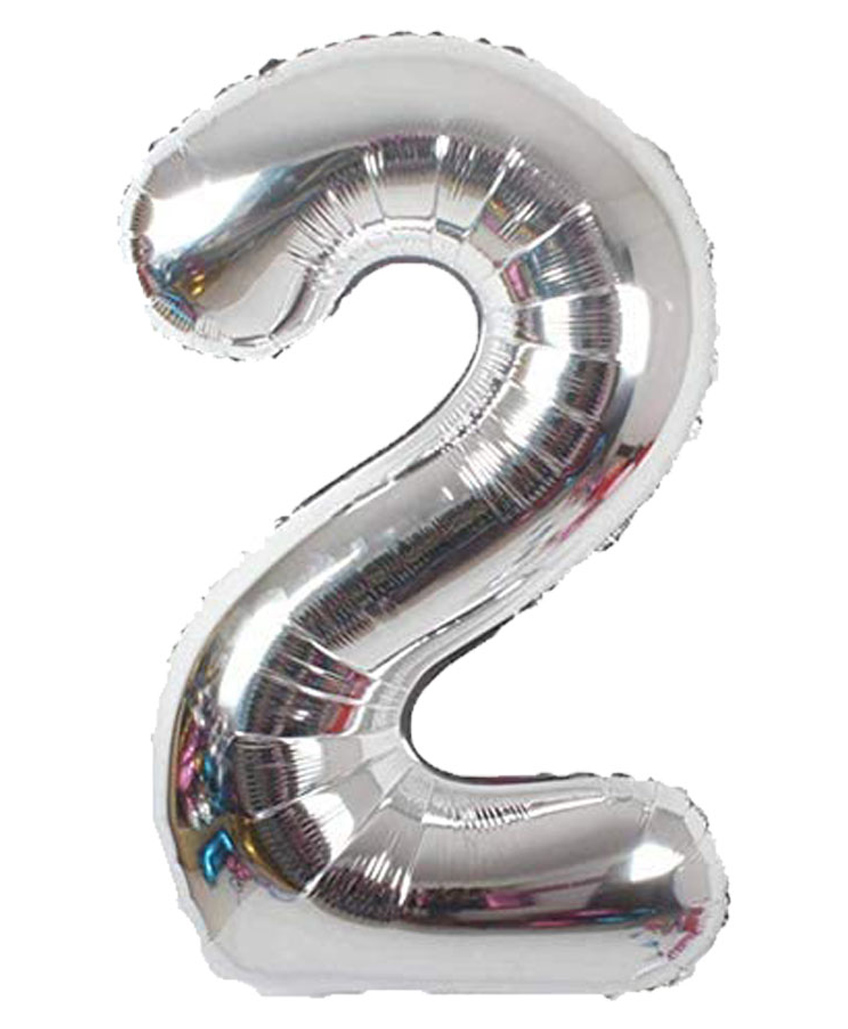 Shopperskart 2nd Birthday Foil Balloon - Silver-picture-22