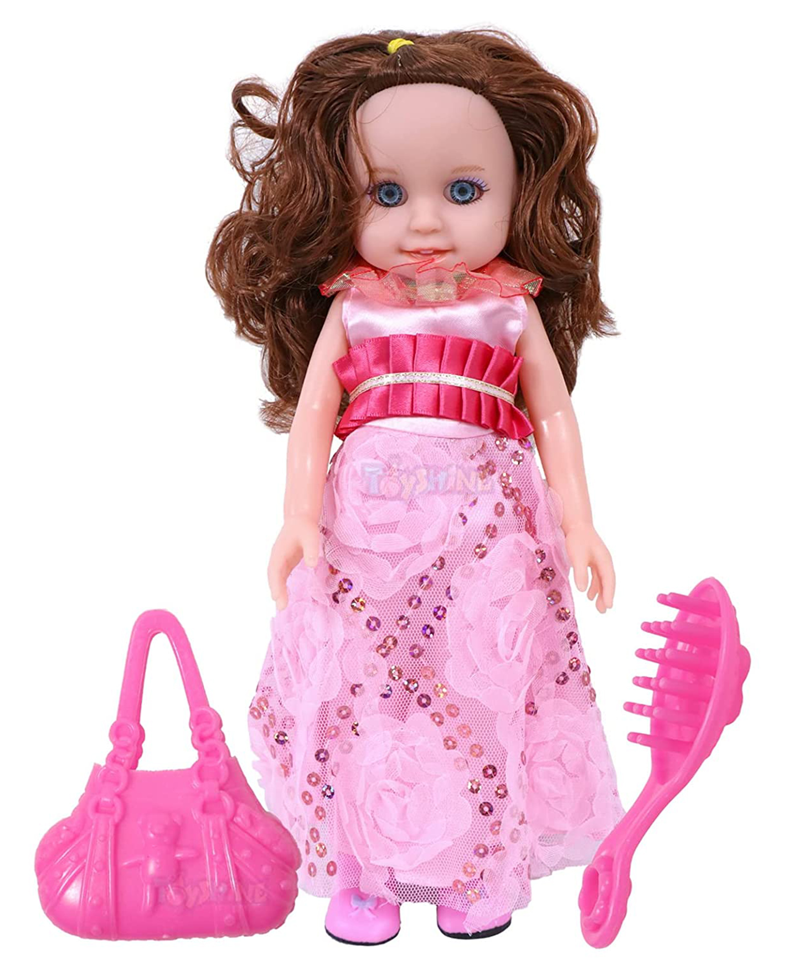 Toyshine Fashion Beauty Doll with Make Up Accessory Pink - Height 30 cm-image-13