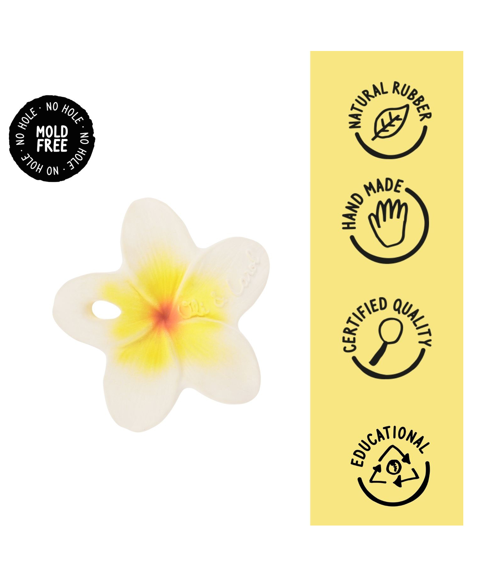 Oli & Carol Hawaii The Flower Chewy Teether - Yellow-picture-28