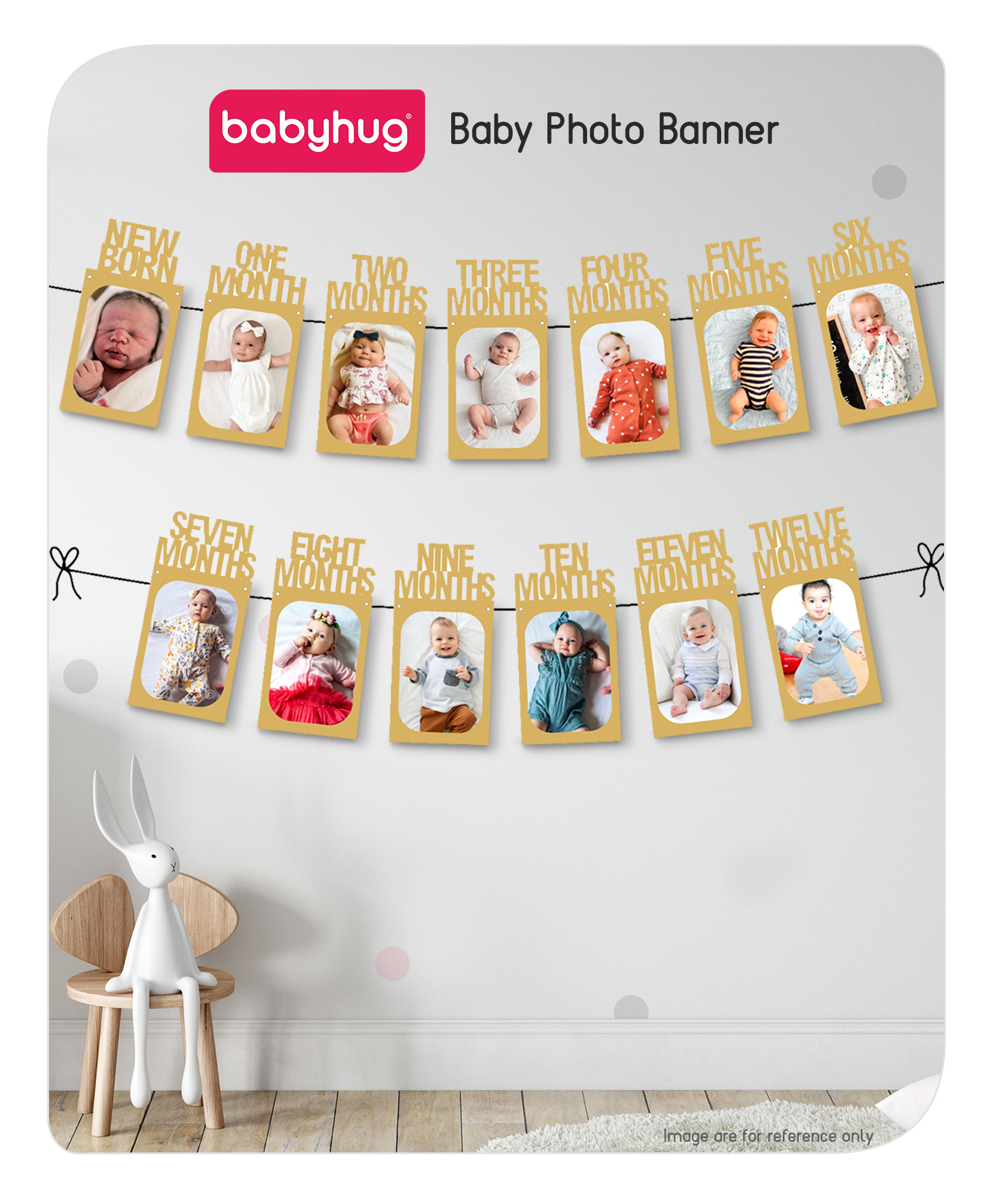 Babyhug Baby Photo Banner - Brown