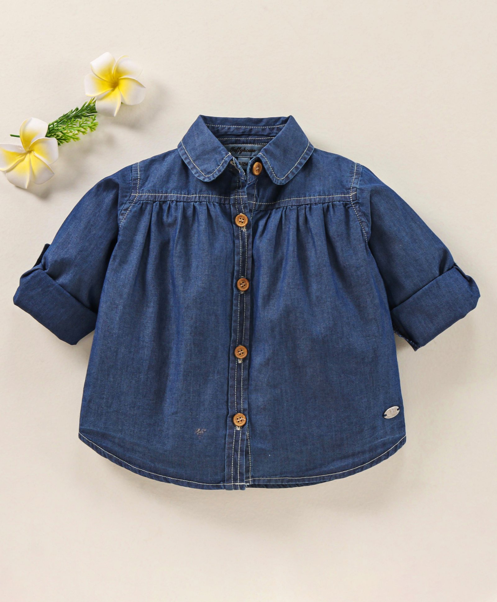 Buy ToffyHouse Full Sleeves Denim Solid 