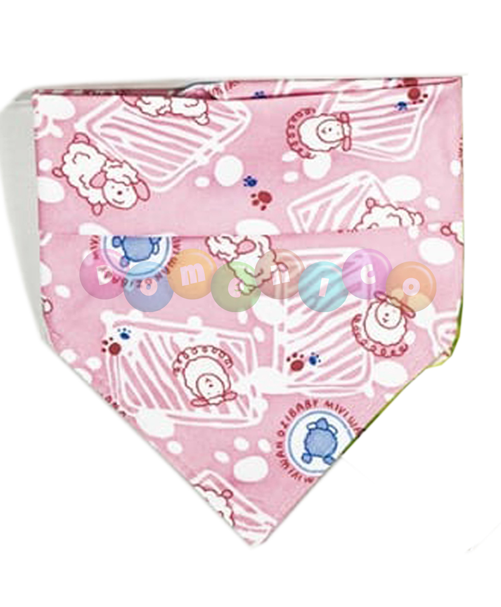 DOMENICO 100% Cotton Double Layer Bandana Drool Bib (Colour & Print May Vary)-picture-0