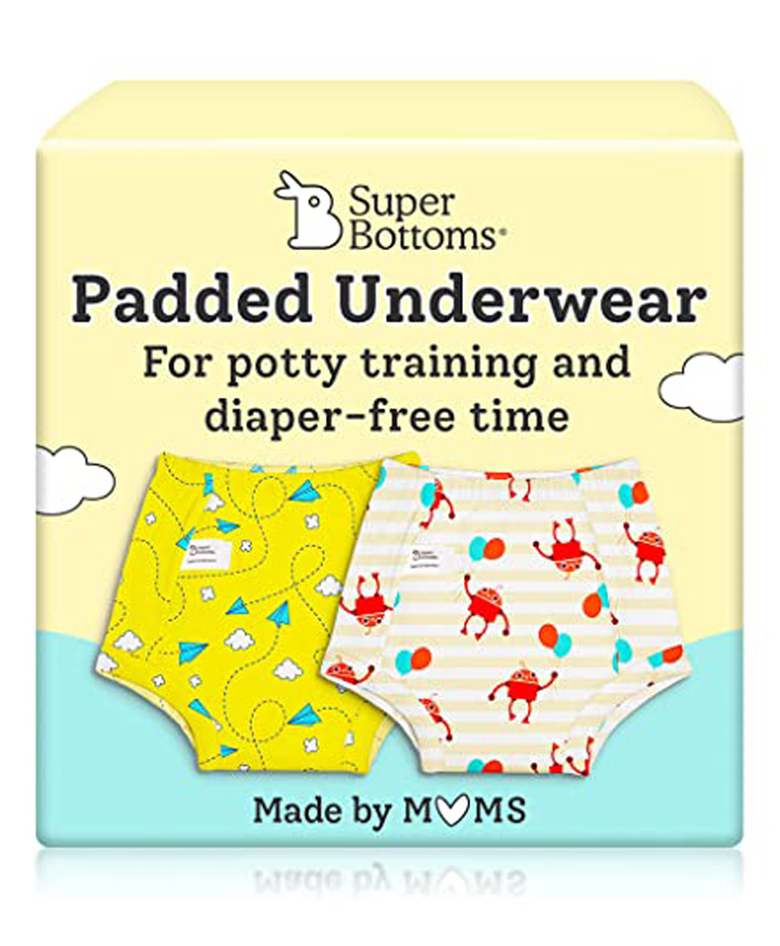 SuperBottoms 100% Cotton Pant Style Padded Underwear Pack of 2 - Multicolor-picture-33