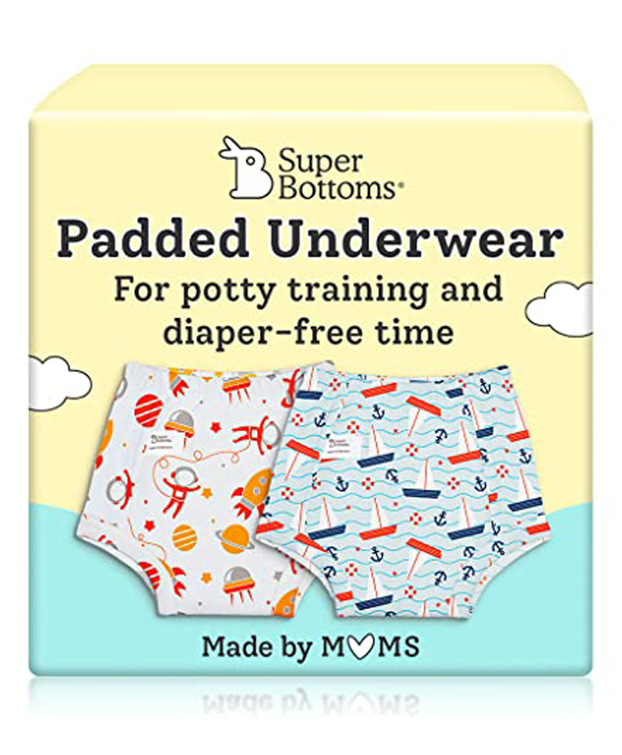 SuperBottoms 100% Cotton Padded Pant Style Padded Underwear Pack of 2 - Multicolor-picture-31