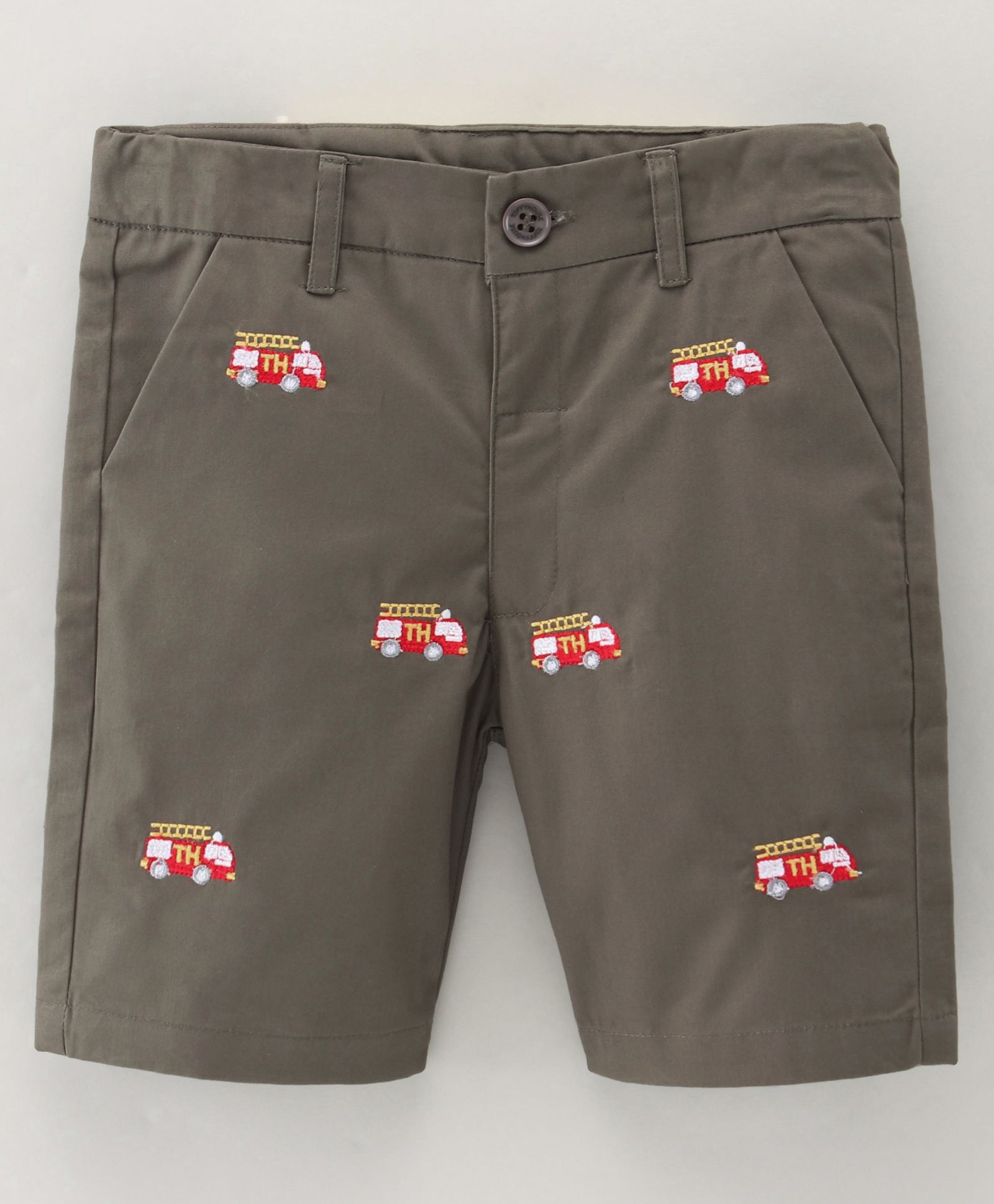 ToffyHouse Knee Length Shorts Train Print - Dark Grey-image-17