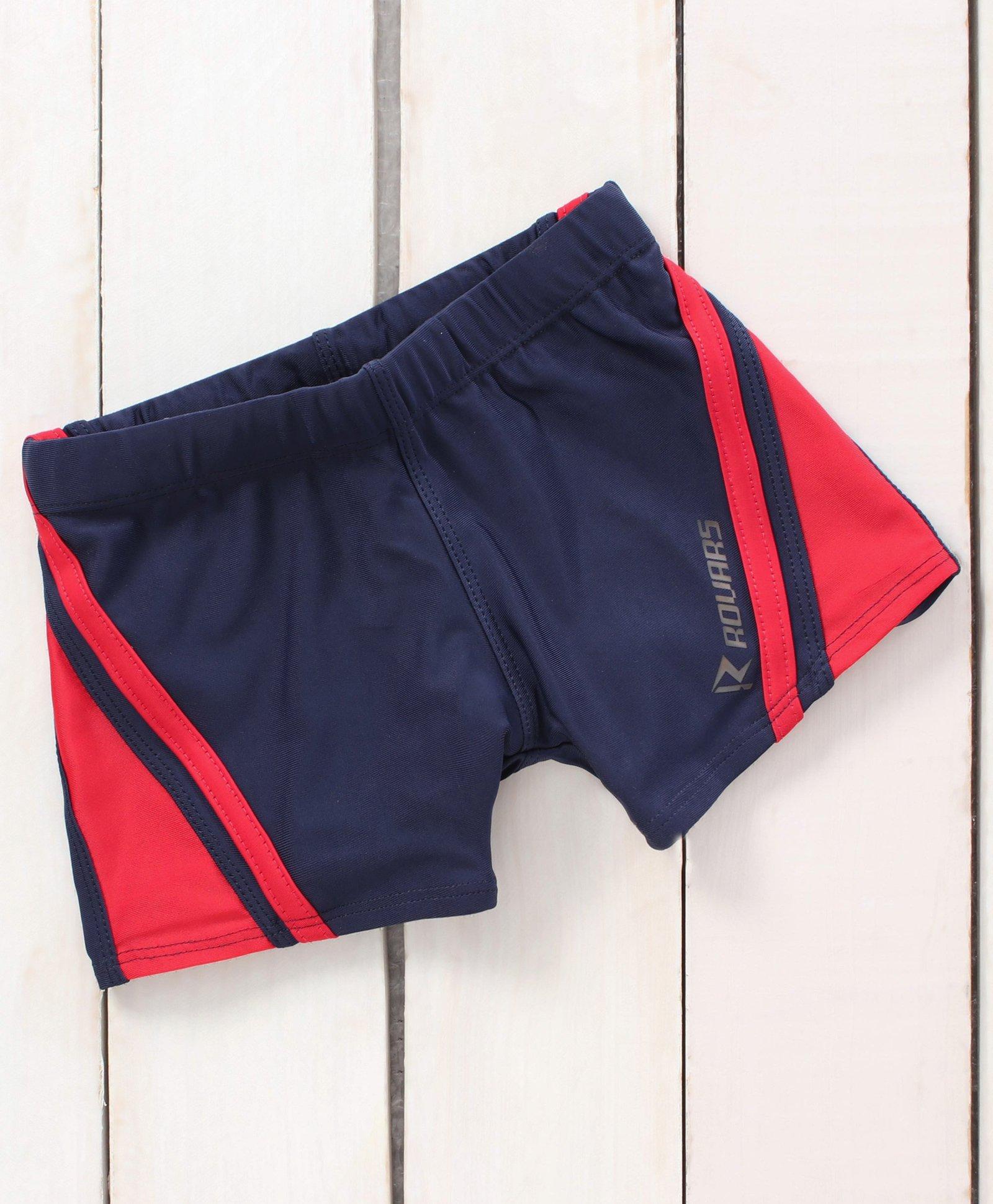 Rovars Swimming Trunks Solid- Navy Blue-image-30