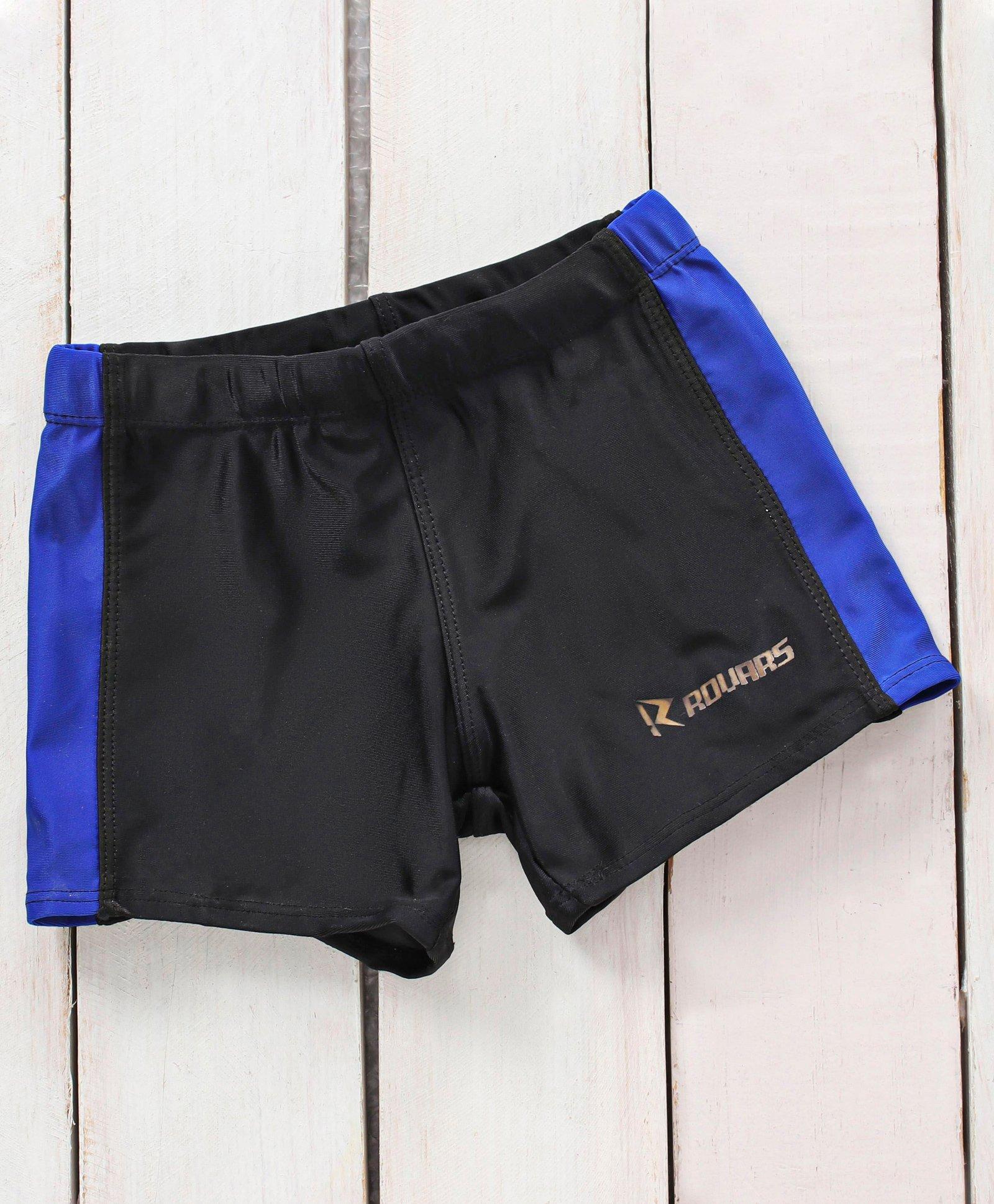 Rovars Swimming Trunks Solid- Black-picture-16