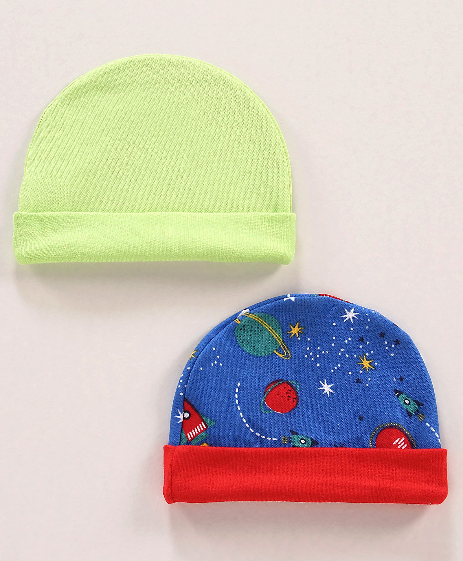 Ben Benny Caps Printed & Solid Pack of 2 Multicolor- Diameter 9 cm-image-39