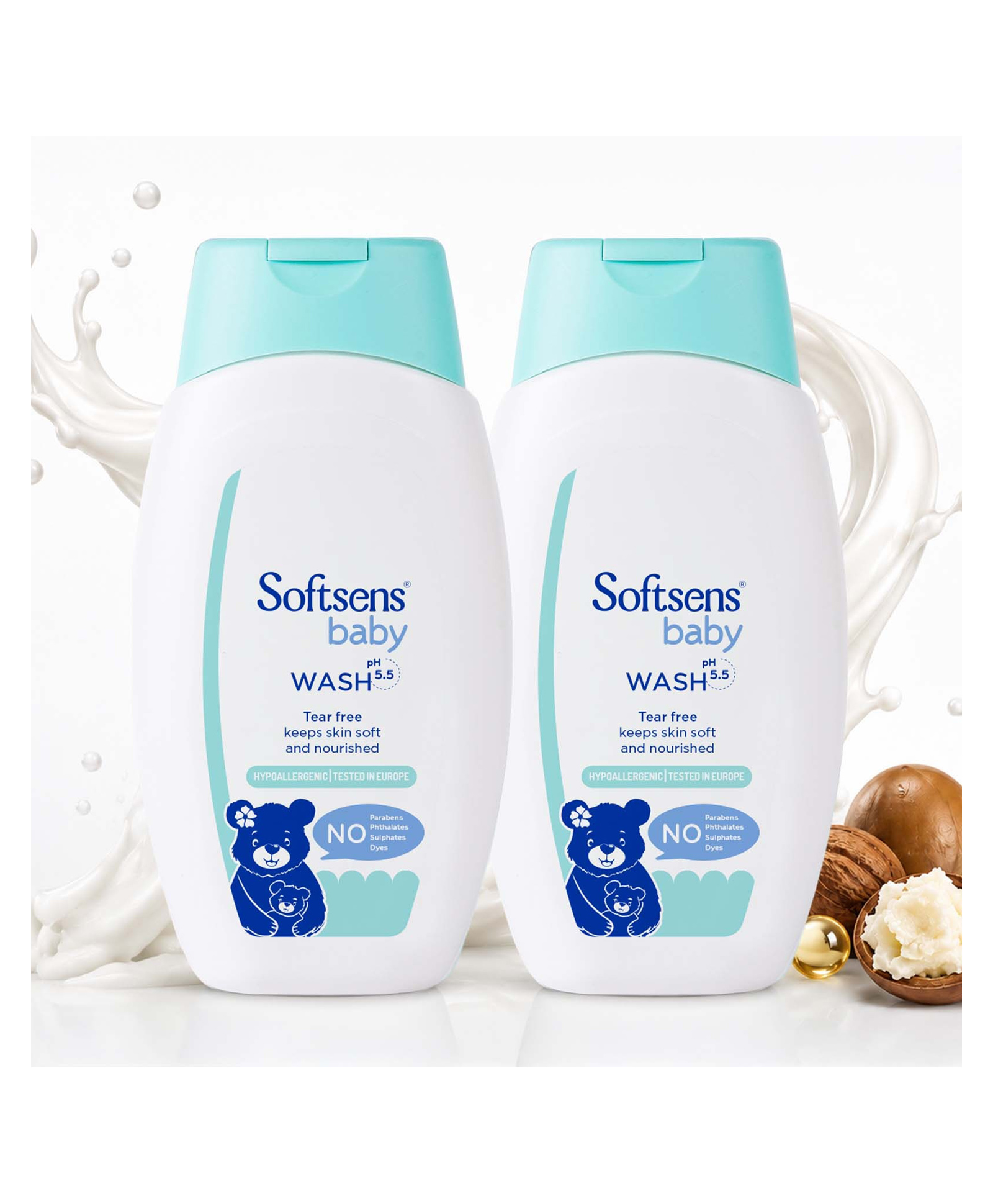Softsens Baby Wash 400 ml Multipack - Pack of 2-image-28