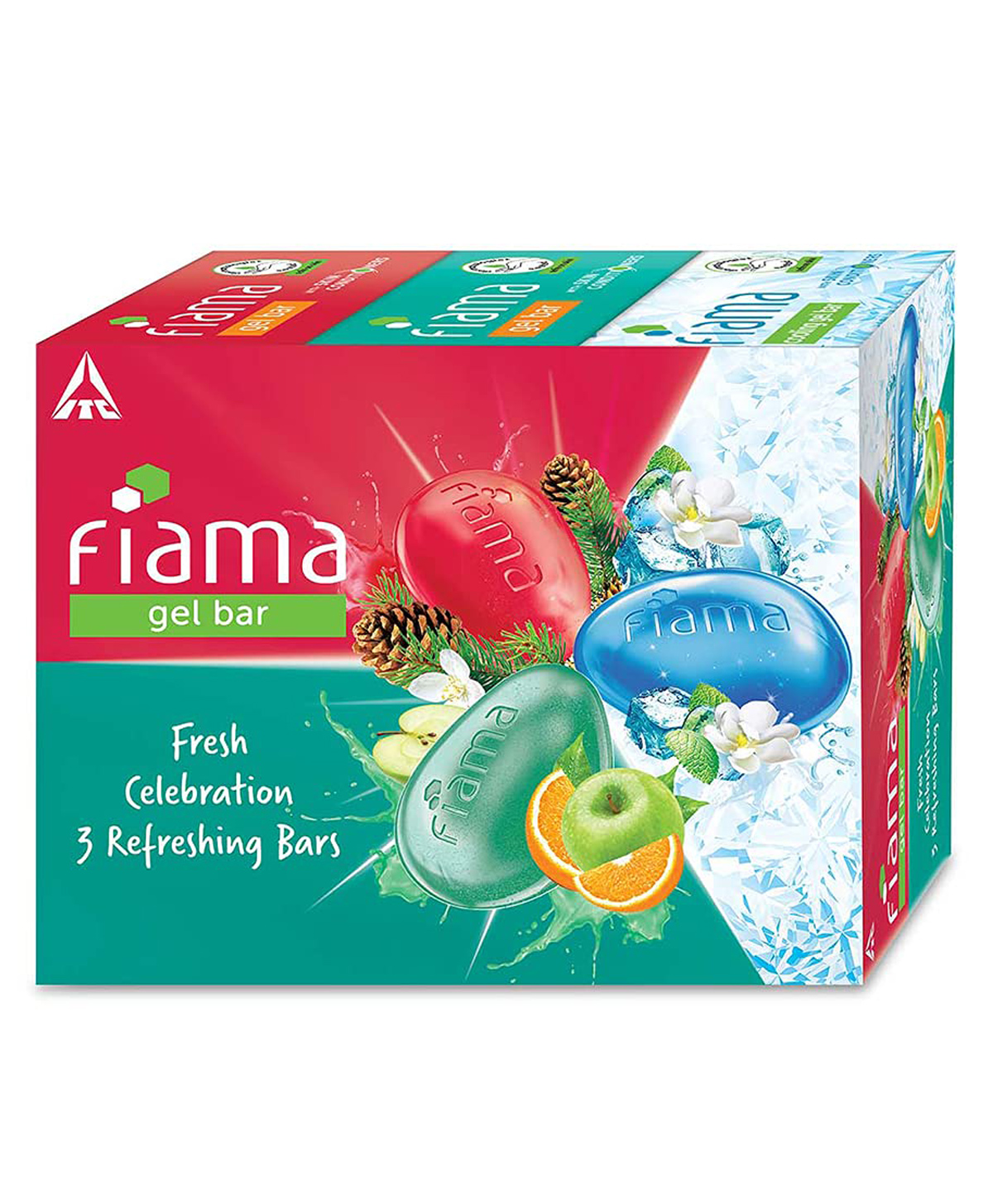Fiama Gel Bathing Bar Fresh Celebration Pack of 3 - 125 gm Each Online in  India, Buy at Best Price from  - 10930688