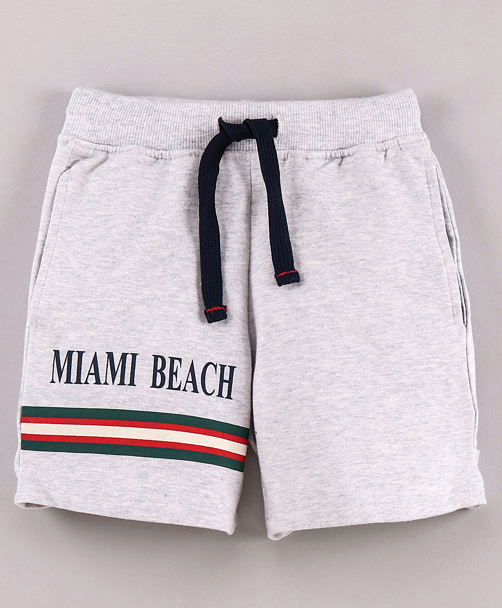 Lazy Bones Knee Length Shorts Text Print - Light Grey-picture-11