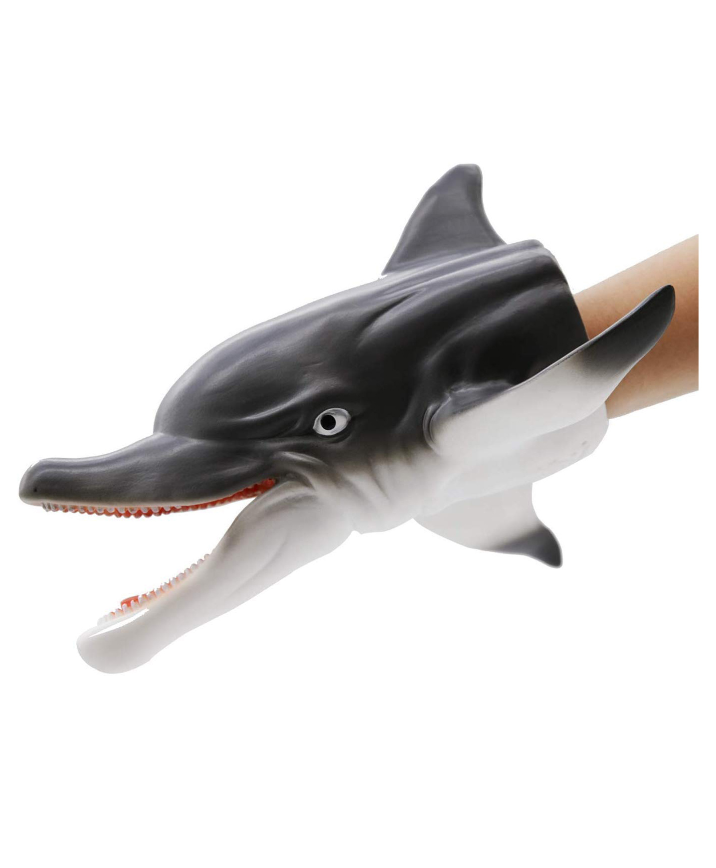 Lattice Dolphin Rubber Hand Puppet Soft Toys - Multicolour-picture-10