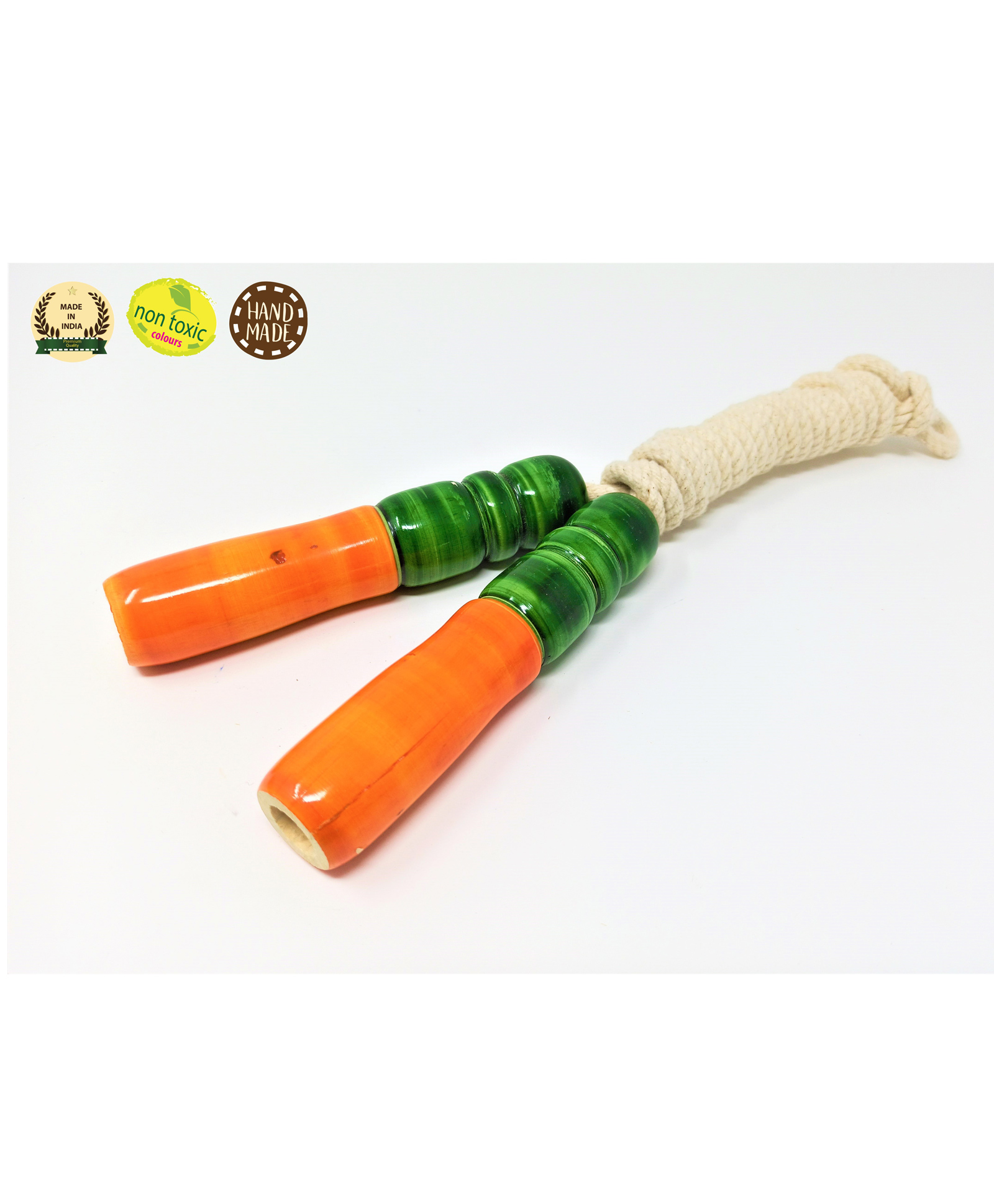 A&A Kreative Box Wooden Handle East Grip Skipping Rope (Color May Vary)-picture-28