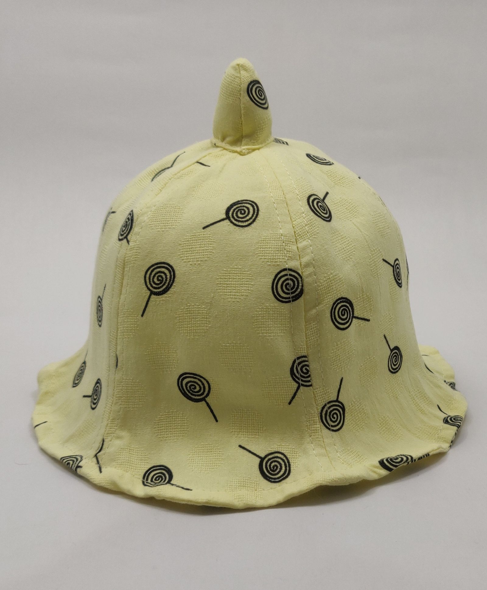 Kid-O-World Lollipop Printed Hat With Horn - Yellow-picture-19