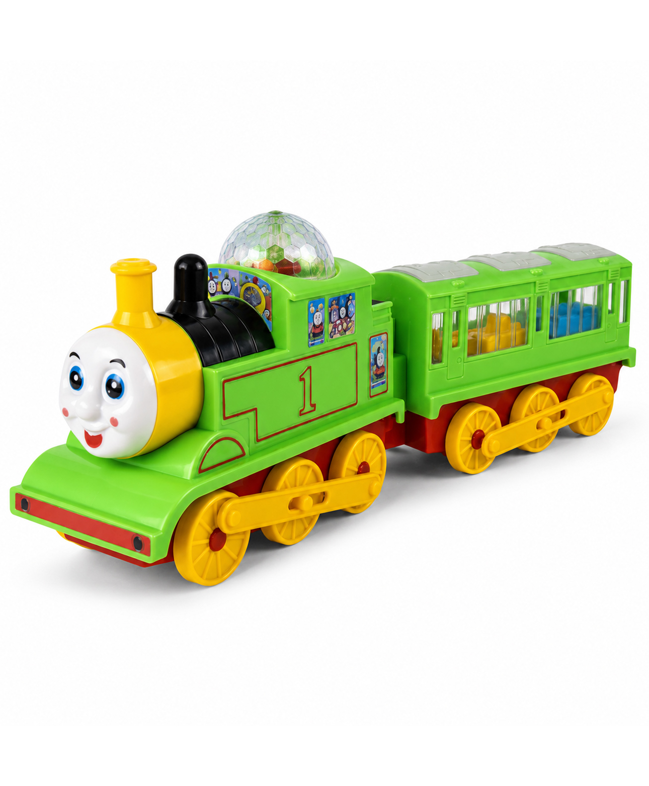 KiddyBuddy Musical Bump and Go Light Train Toy - Multicolor-image-45