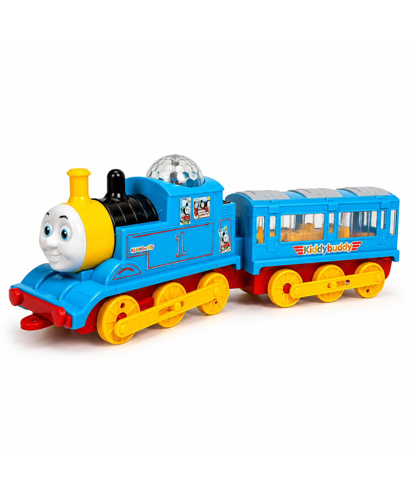KiddyBuddy Musical Bump and Go Light Train Toy - (Color And Design May Vary)-image-9