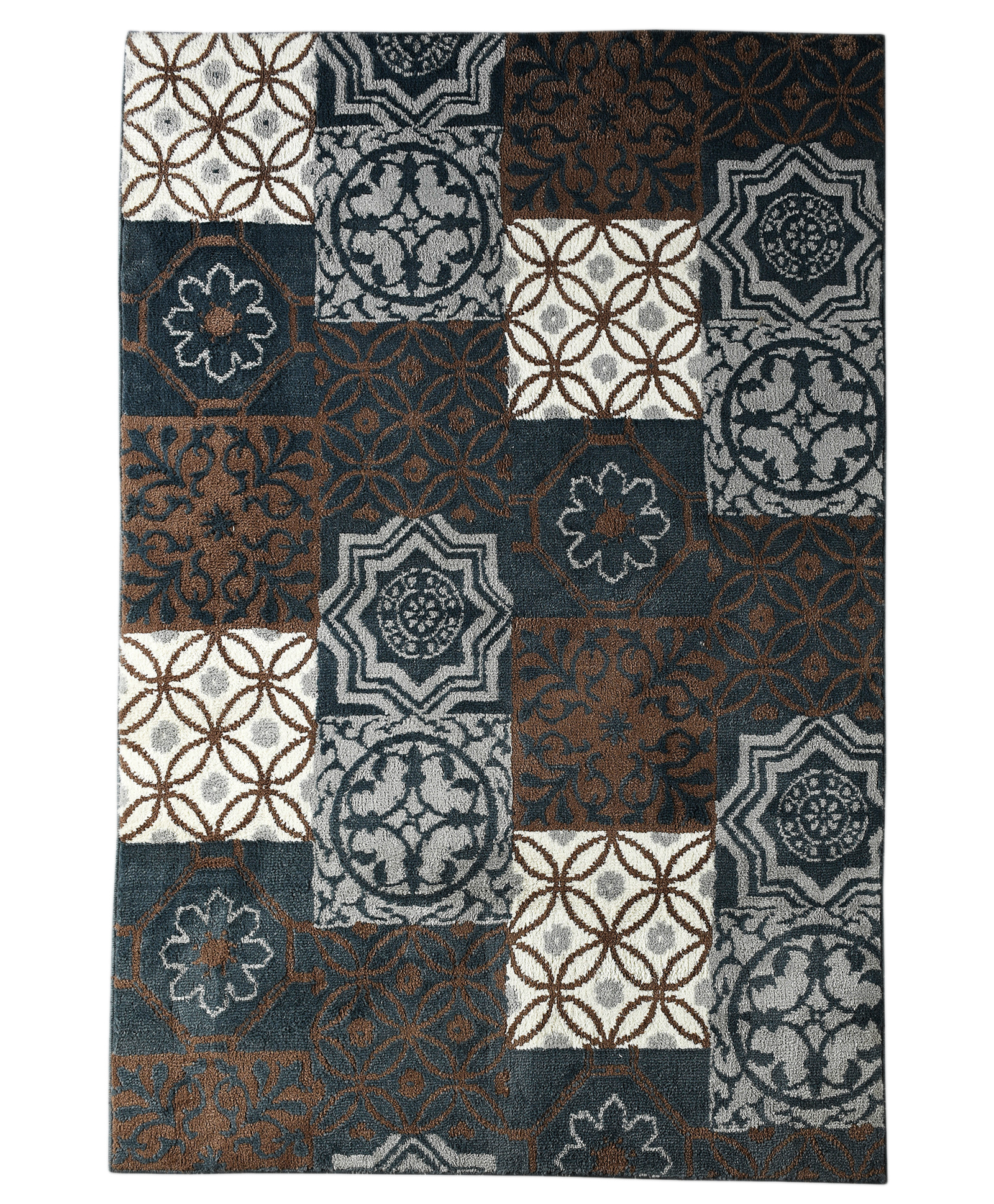 Saral Home Yarn Art Carpet Tile - Blue-picture-14