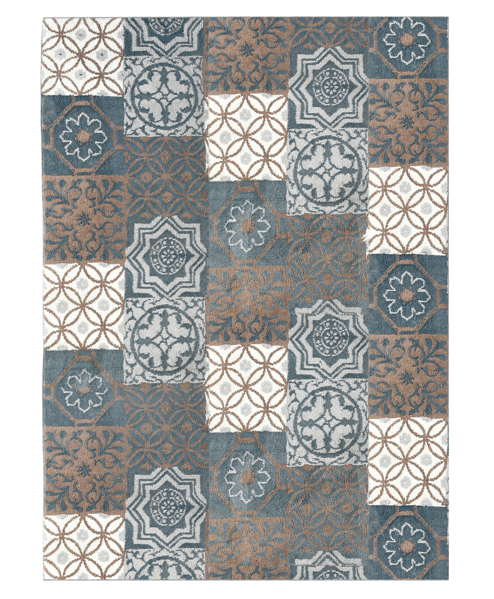 Saral Home Yarn Art Carpet Tile - Blue-image-42