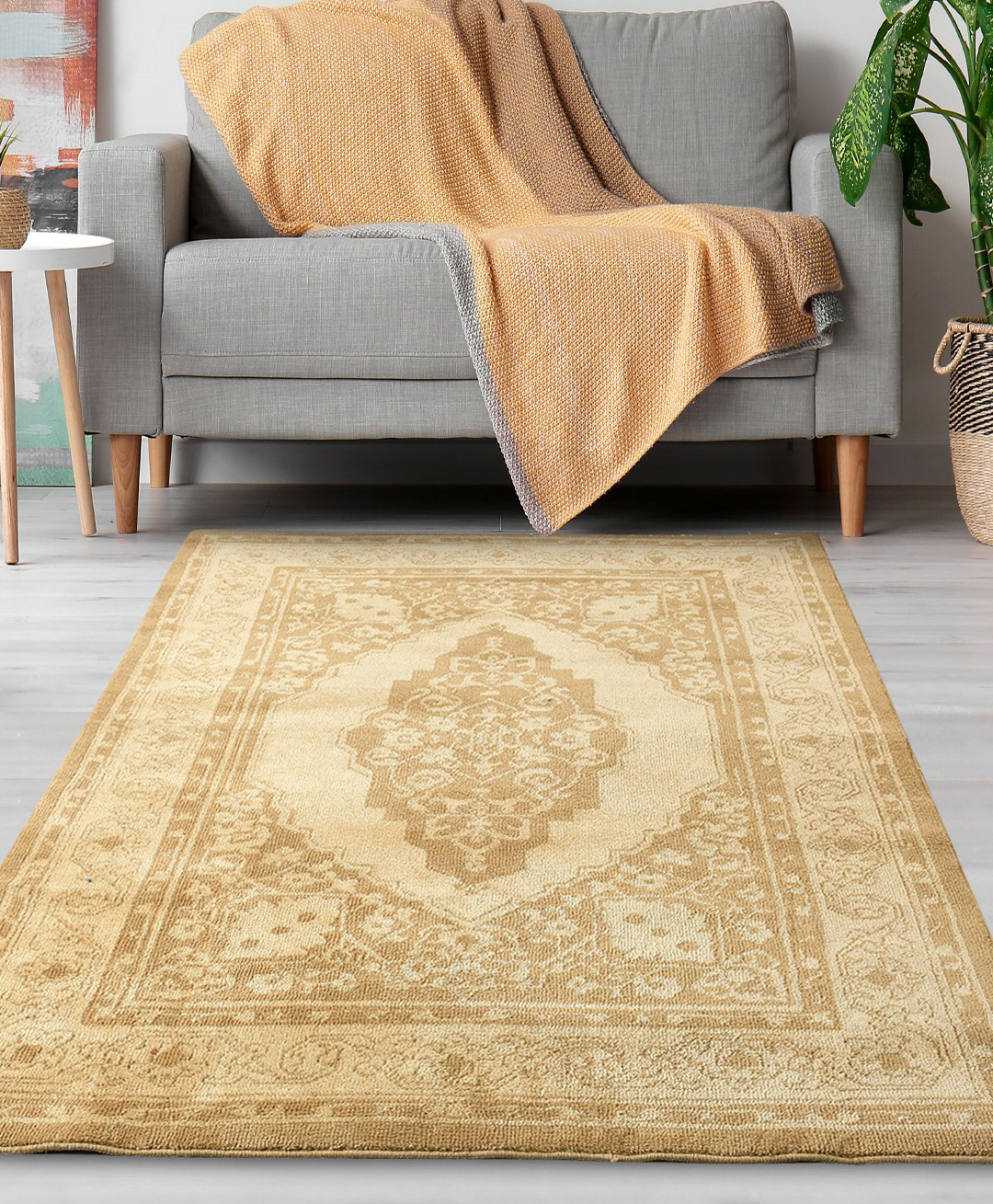 Saral Home Yarn Art Oriental Charm Carpet - Beige