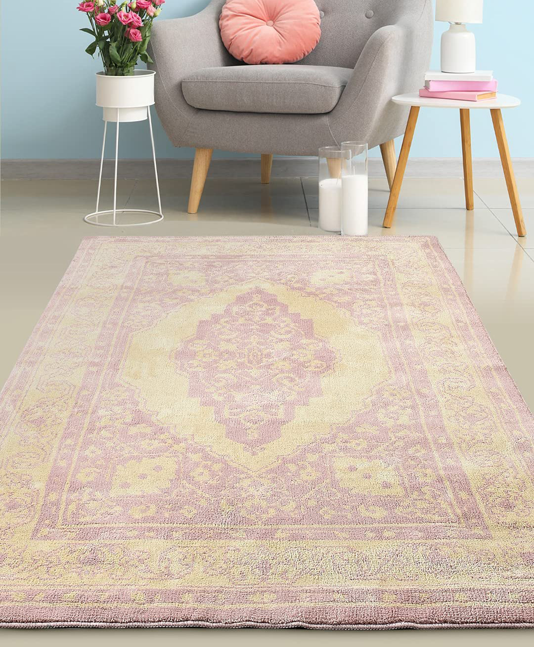 SARAL HOME Yarn ART CARPETS Oriental Charm by(Pink, )-image-24