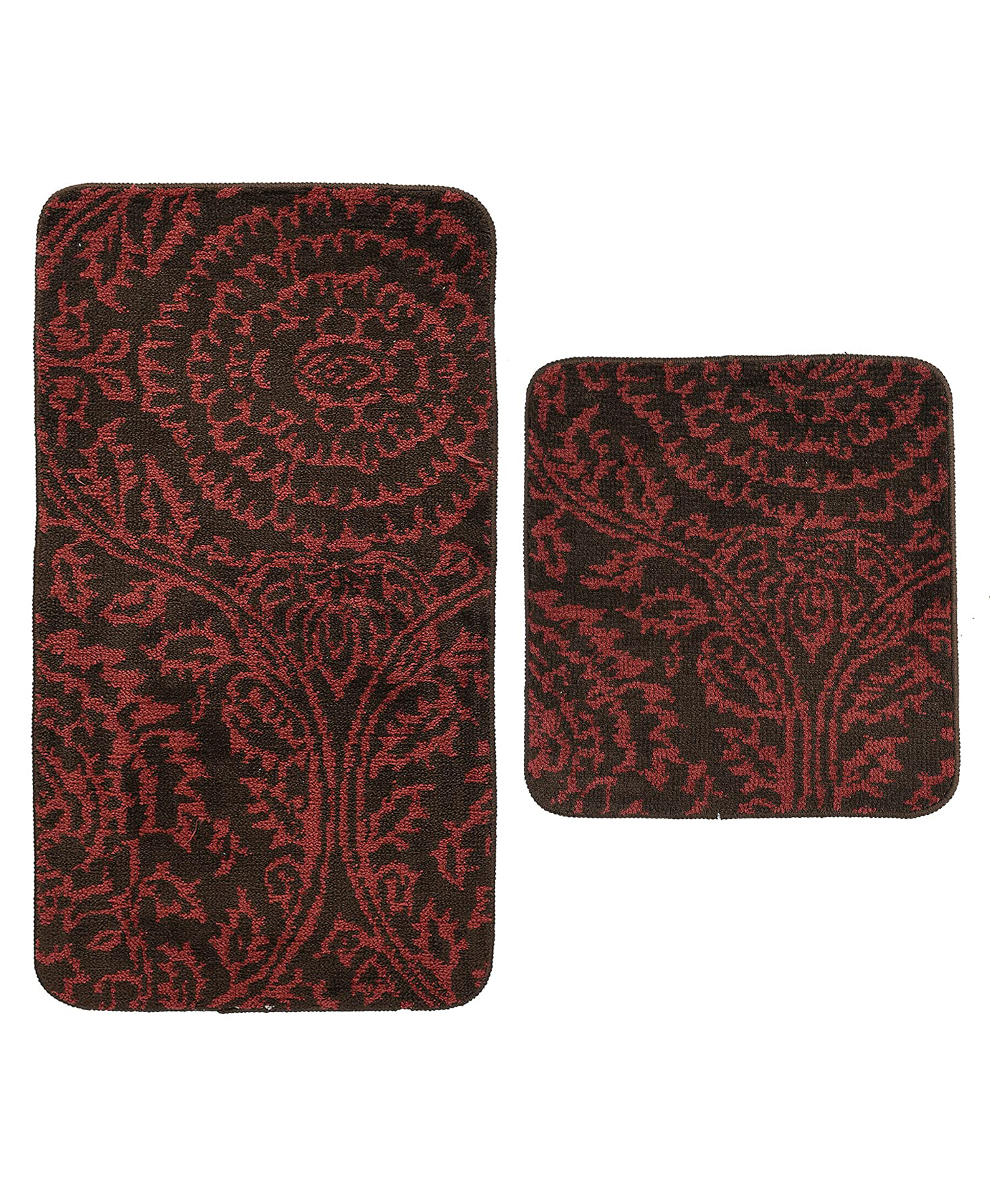 Saral Home ICO Super Soft Bathmats Pack Of 2 - Brown-picture-36