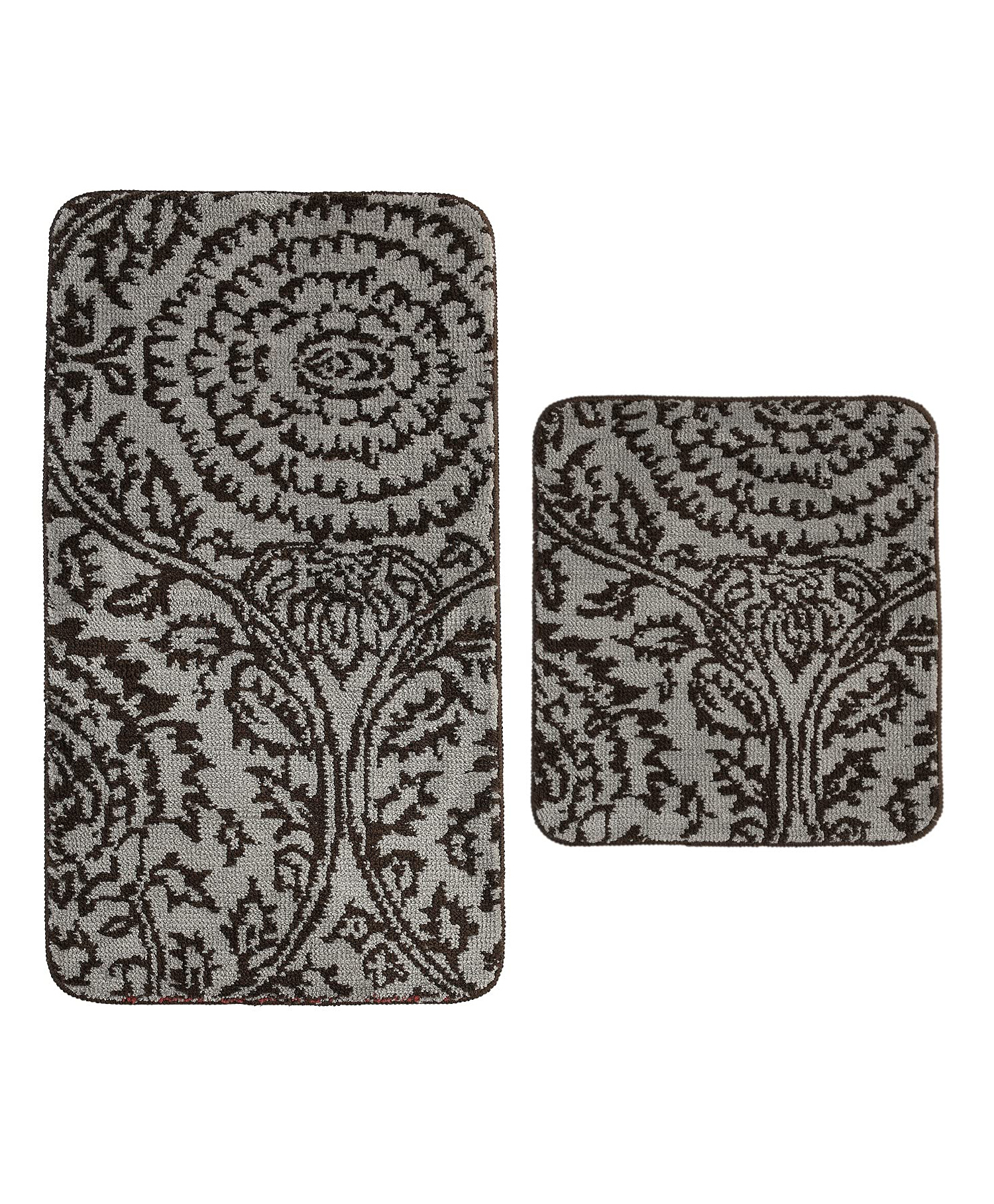 Saral Home ICO Super Soft Bathmats Pack Of 2 - Grey-picture-37