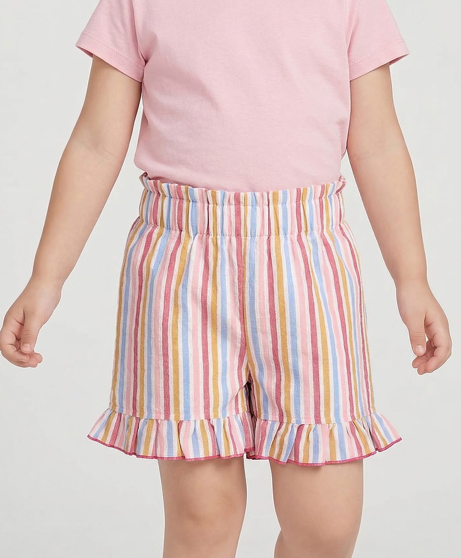 lilly + sid Lilly & Sid Striped Shorts - Pink-picture-23