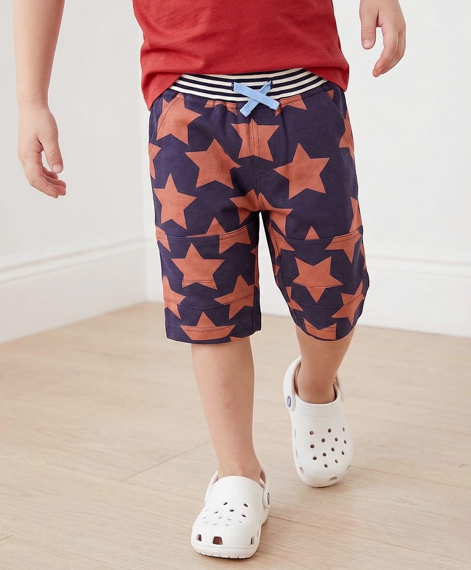 lilly + sid Lilly & Sid Knee Length Shorts Stars Print - Navy Blue-picture-22