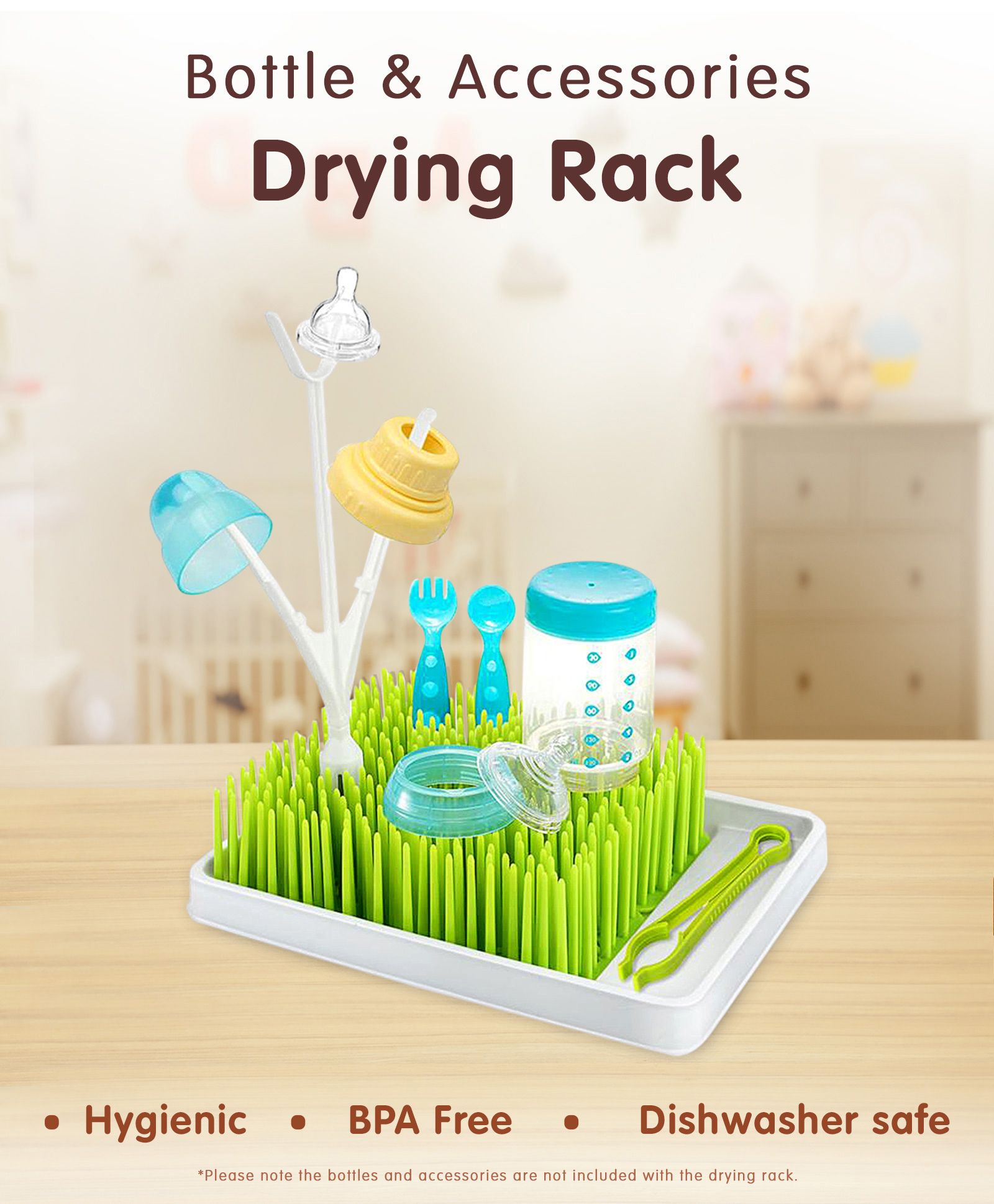 Drying Rack Free Size - White Green-image-9