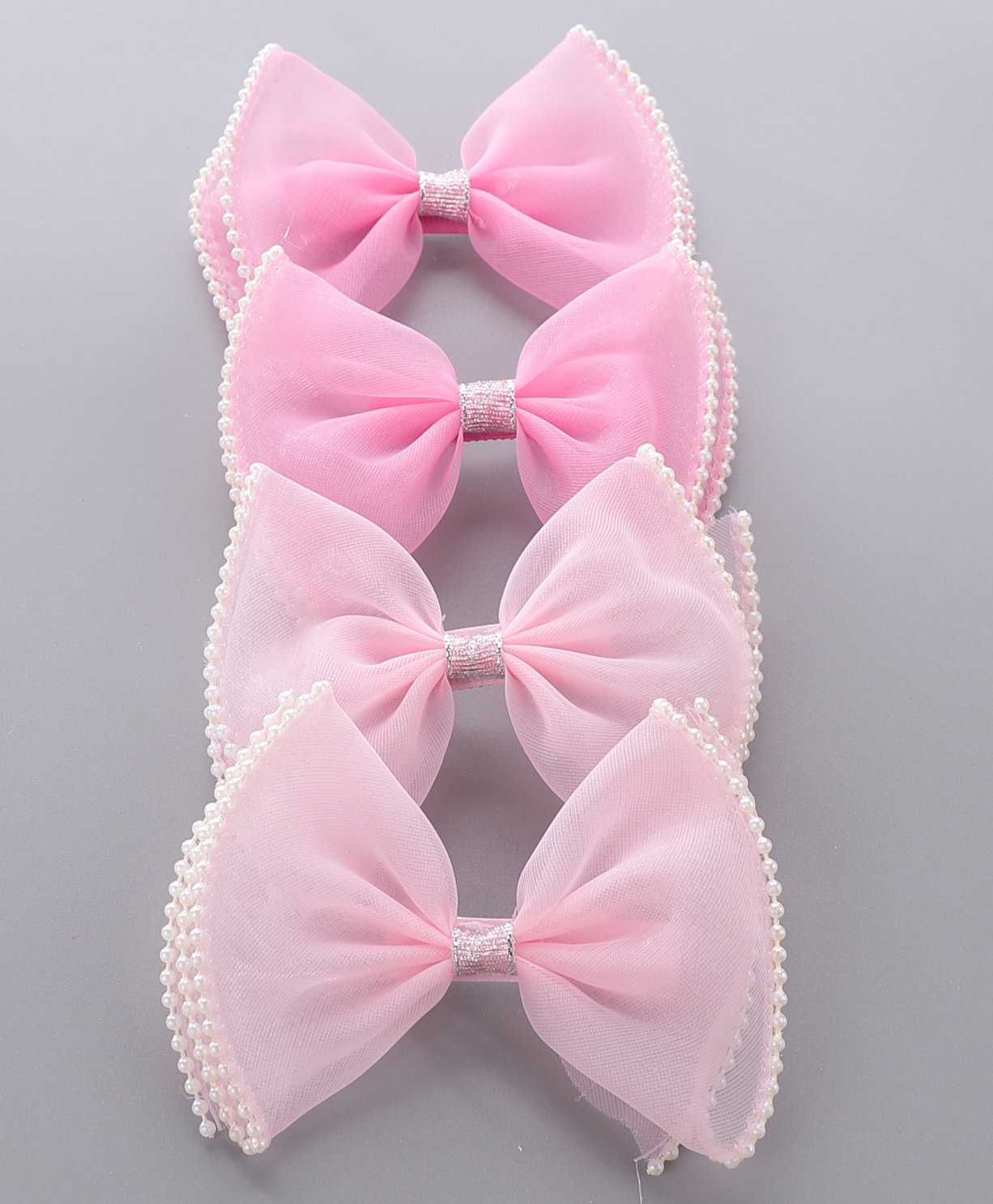 Pine Kids Alligator Bow With Pearl Hair Clips Pack Of 4 - Pink for Girls  (3-10 Years) Online in India, Buy at  - 10954755