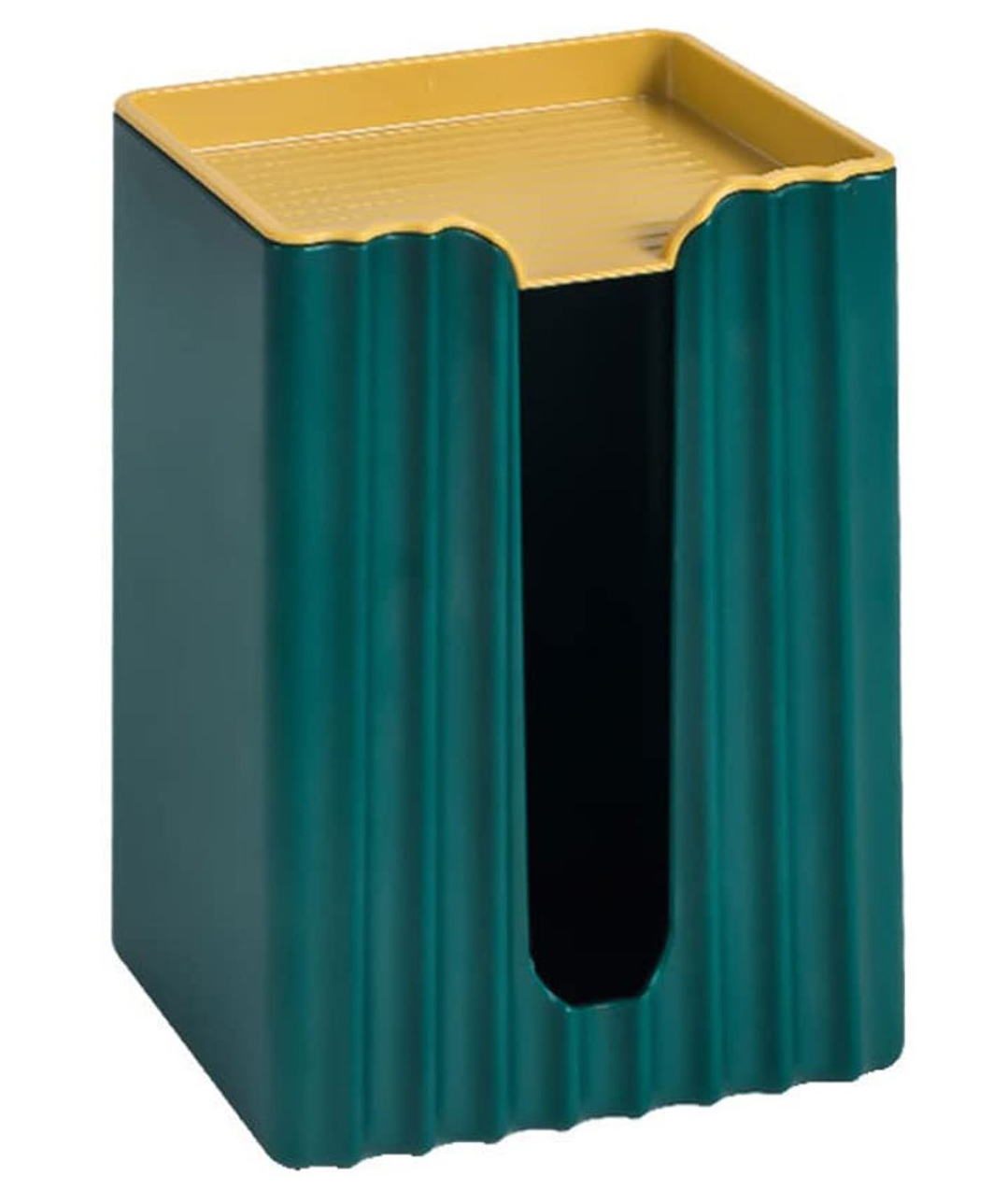 KolorFish Facial Tissue Cover Box Punch Free Wall Mounted Holder for Vanity Countertops Desk & Office -Green-picture-12