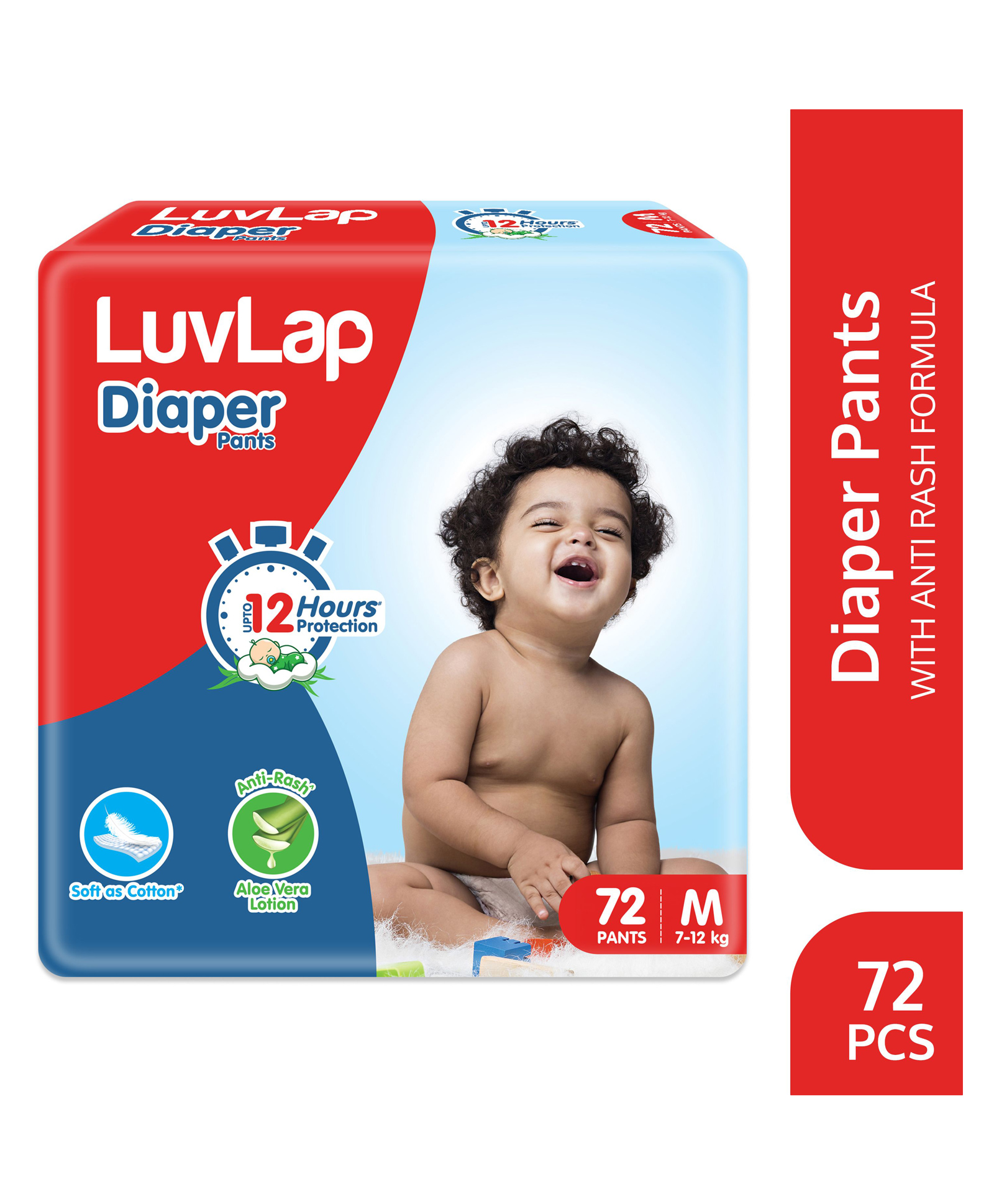 Luvlap Diapers Pants with Aloe Vera Lotion Medium  (MD)  - 72 Pieces-picture-23