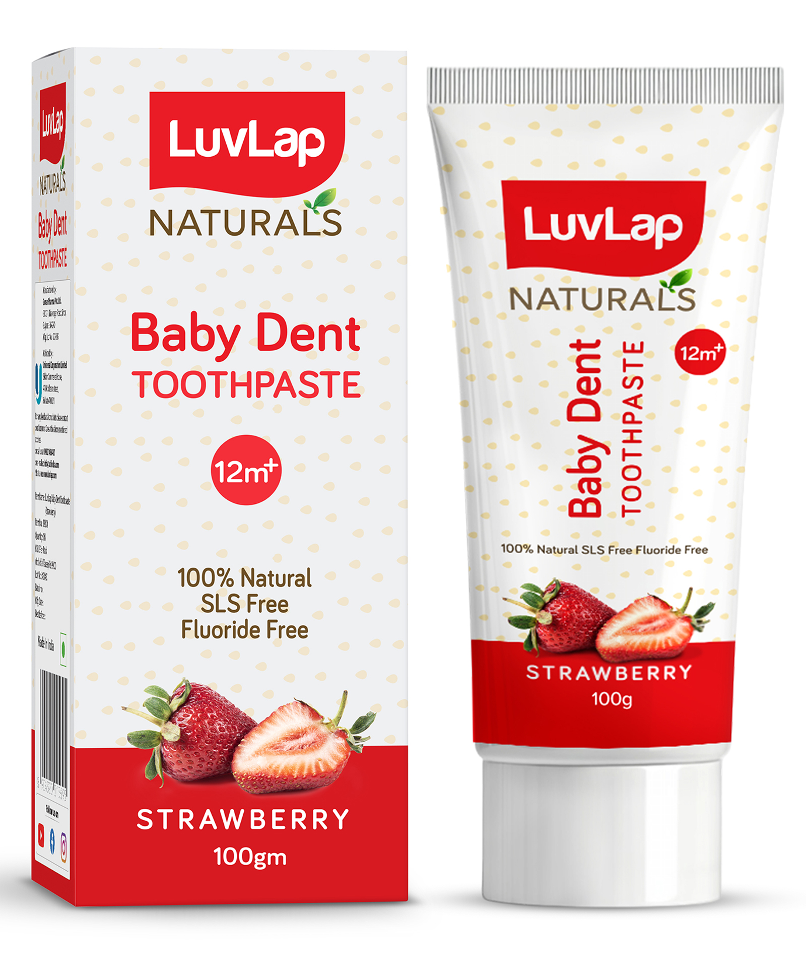 Luv Lap Naturals Baby Dent Toothpaste - 100 gm-image-48