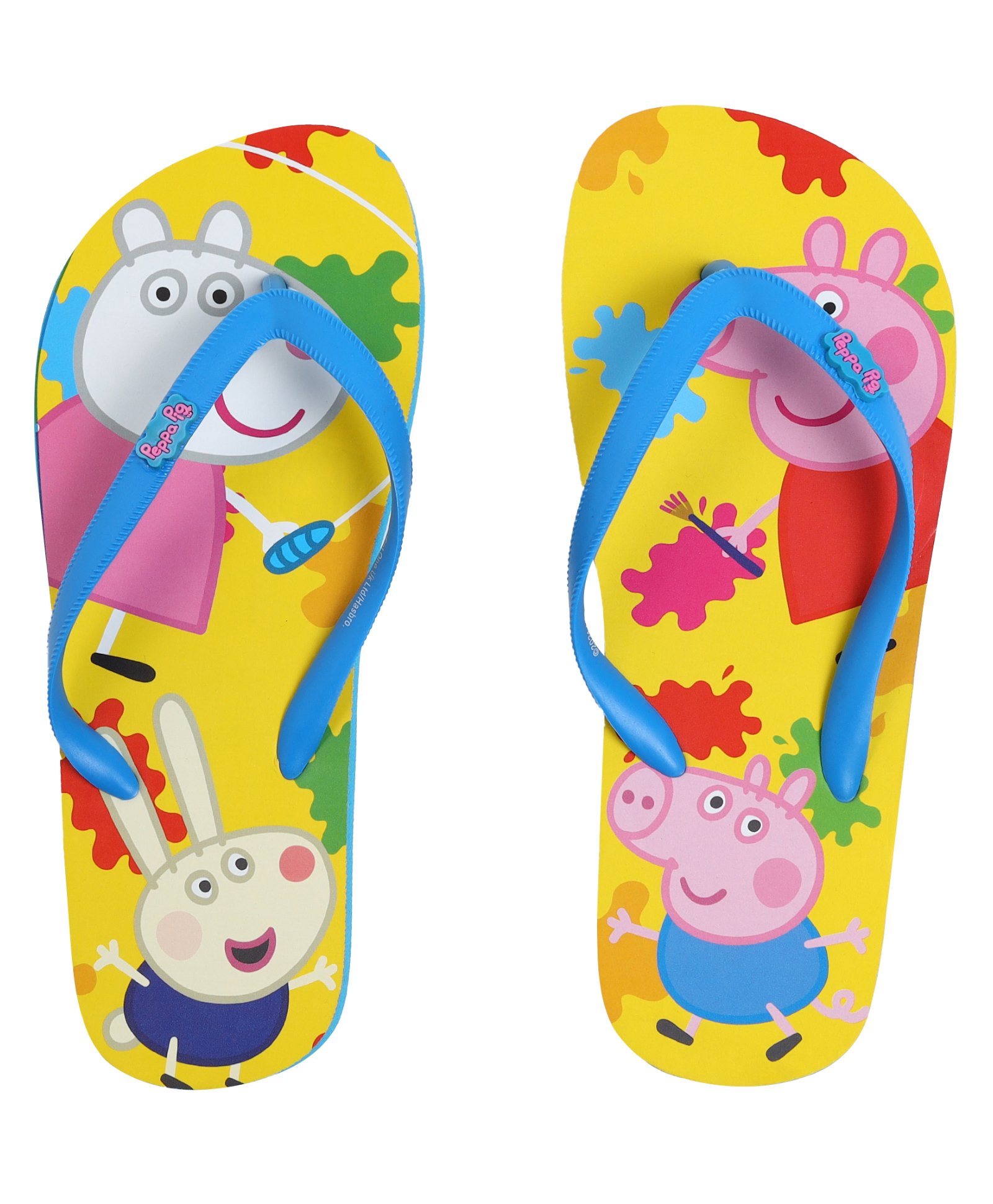 Yellow Bee George Colour Splash Casual Flip Flops - Multi Colour-image-7