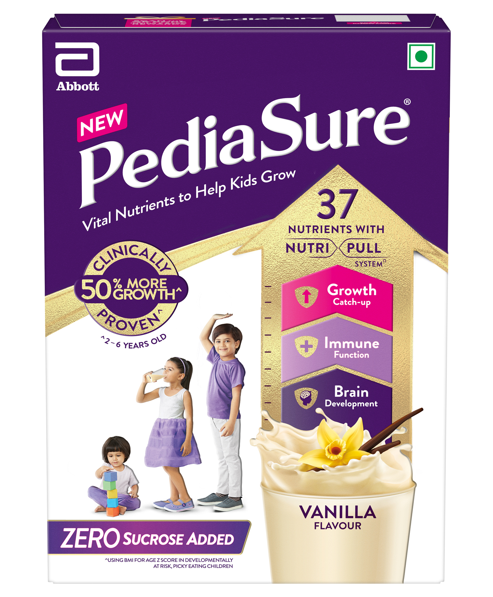 PediaSure Zero Sugar Complete & Balanced Nutrition for Kids Vanilla - 400 gm-picture-10