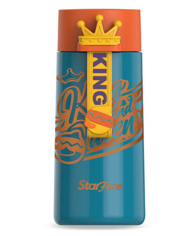 StarAndDaisy StarFace Series Water Bottle Blue - 300 ml-picture-45