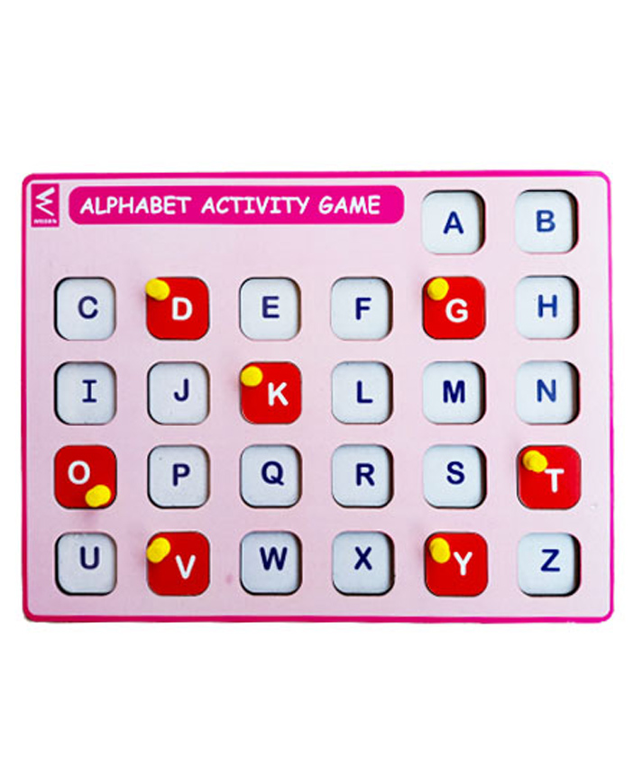 WISSEN Alphabet Activity Game Peg Puzzle - 26 Pieces-picture-31
