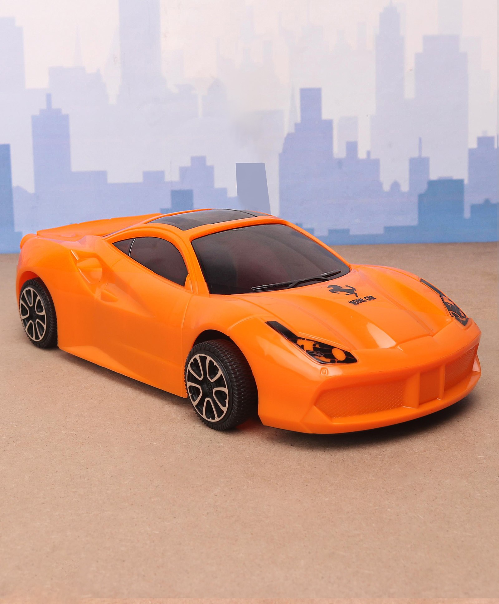 KV Impex Pull Along String Car With Light - Orange-image-36