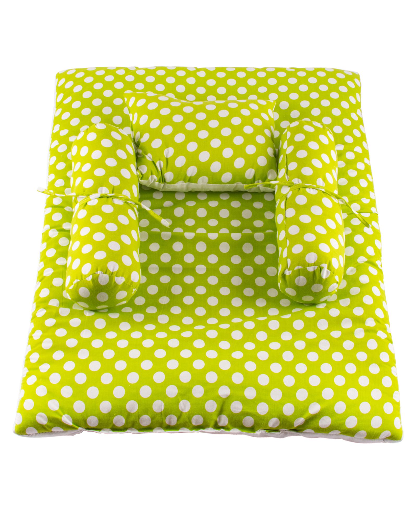 Mittenbooty Cotton Bedding Set With Quilt Polka Dot Print - Pink-image-40