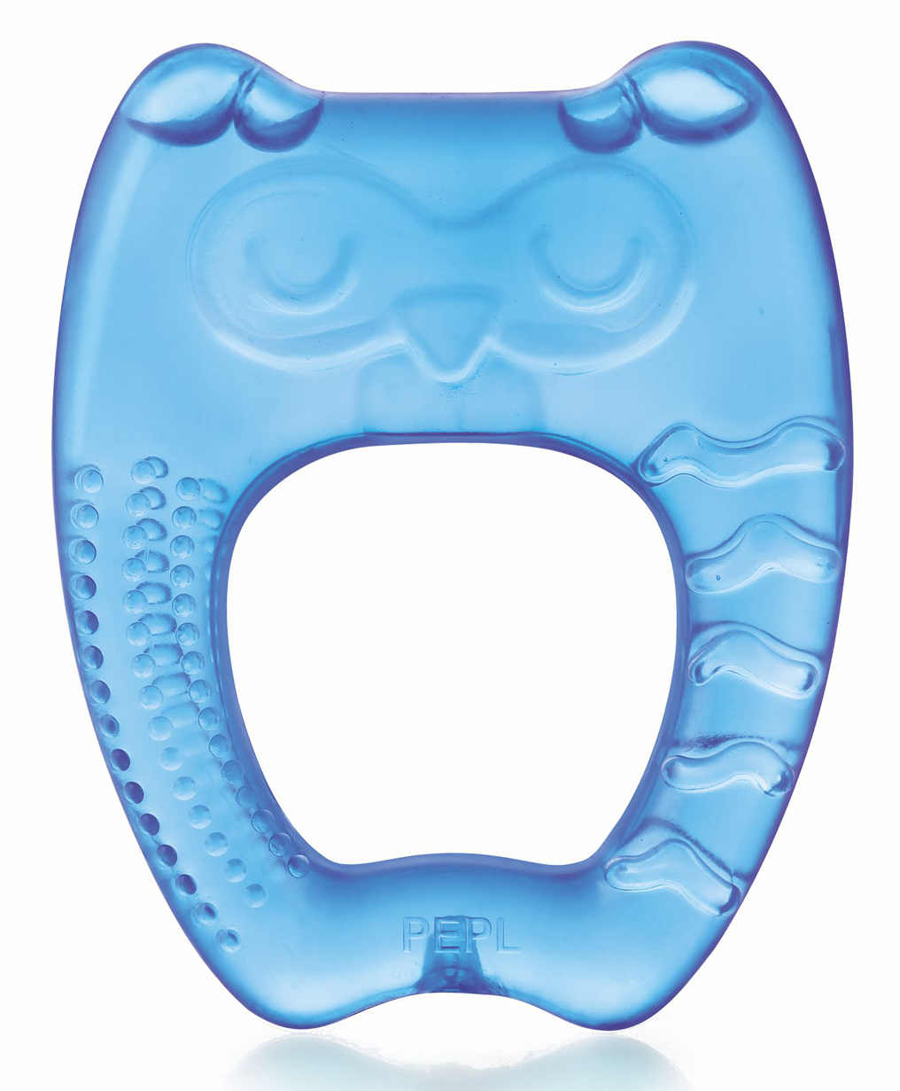 BeeBaby Owl Shaped Water Filled Teether With Carry Case - Blue-picture-21