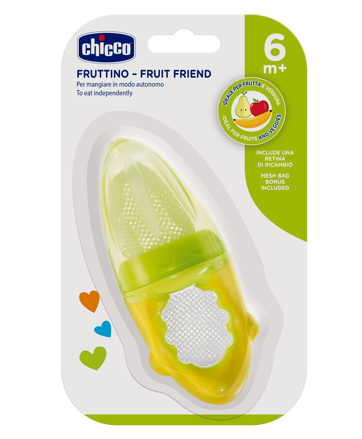 Chicco Fruit Friend Nibbler - Green Yellow-image-0