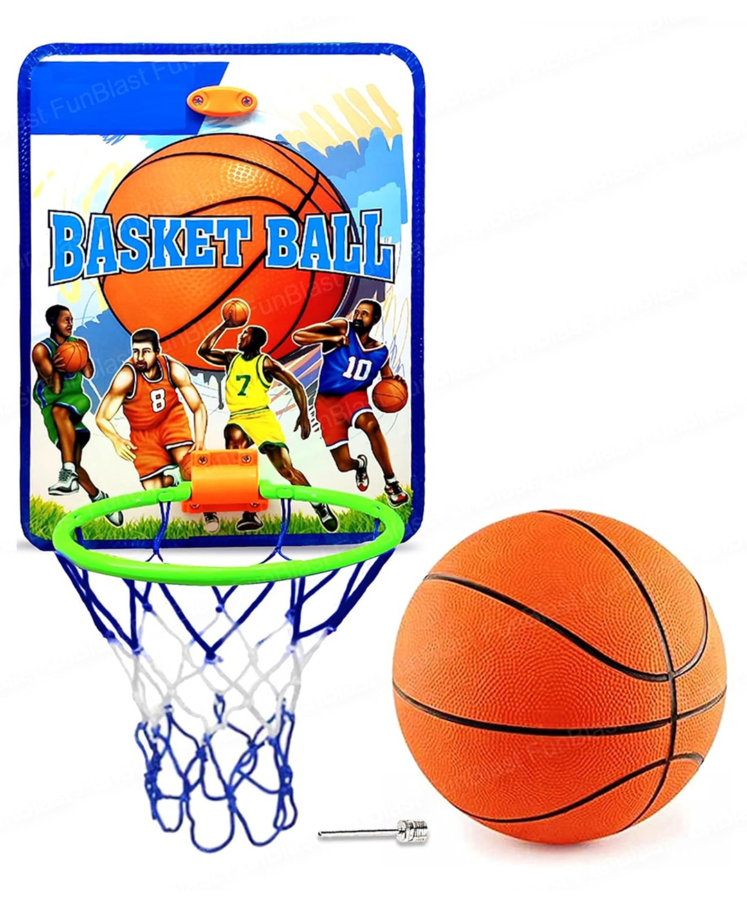 FunBlast Basketball Set with Net & Hanging Board - Color May Vary-picture-22
