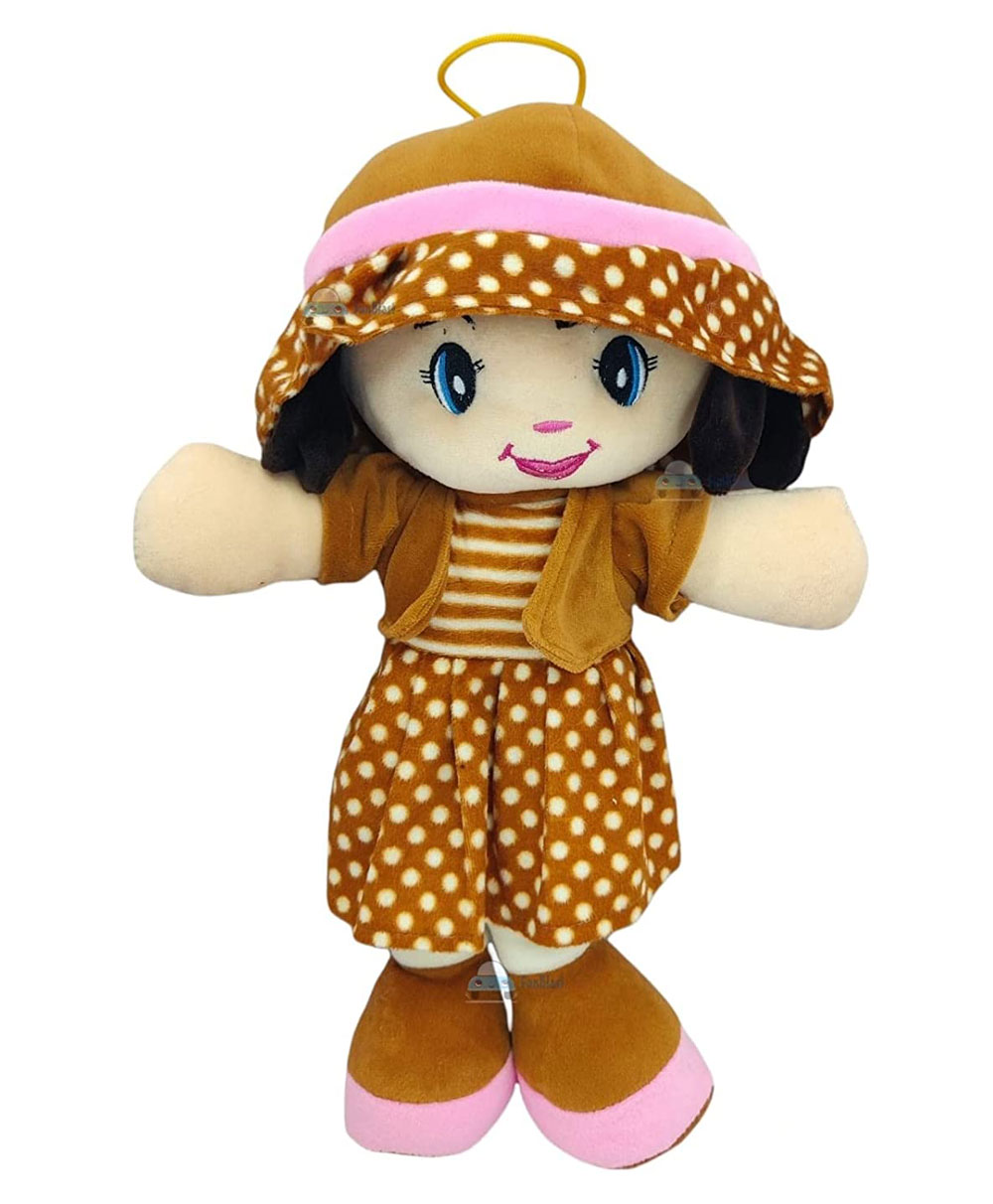 FunBlast Soft Toy Dotted Candy Doll Brown - Height 40 cm-image-24