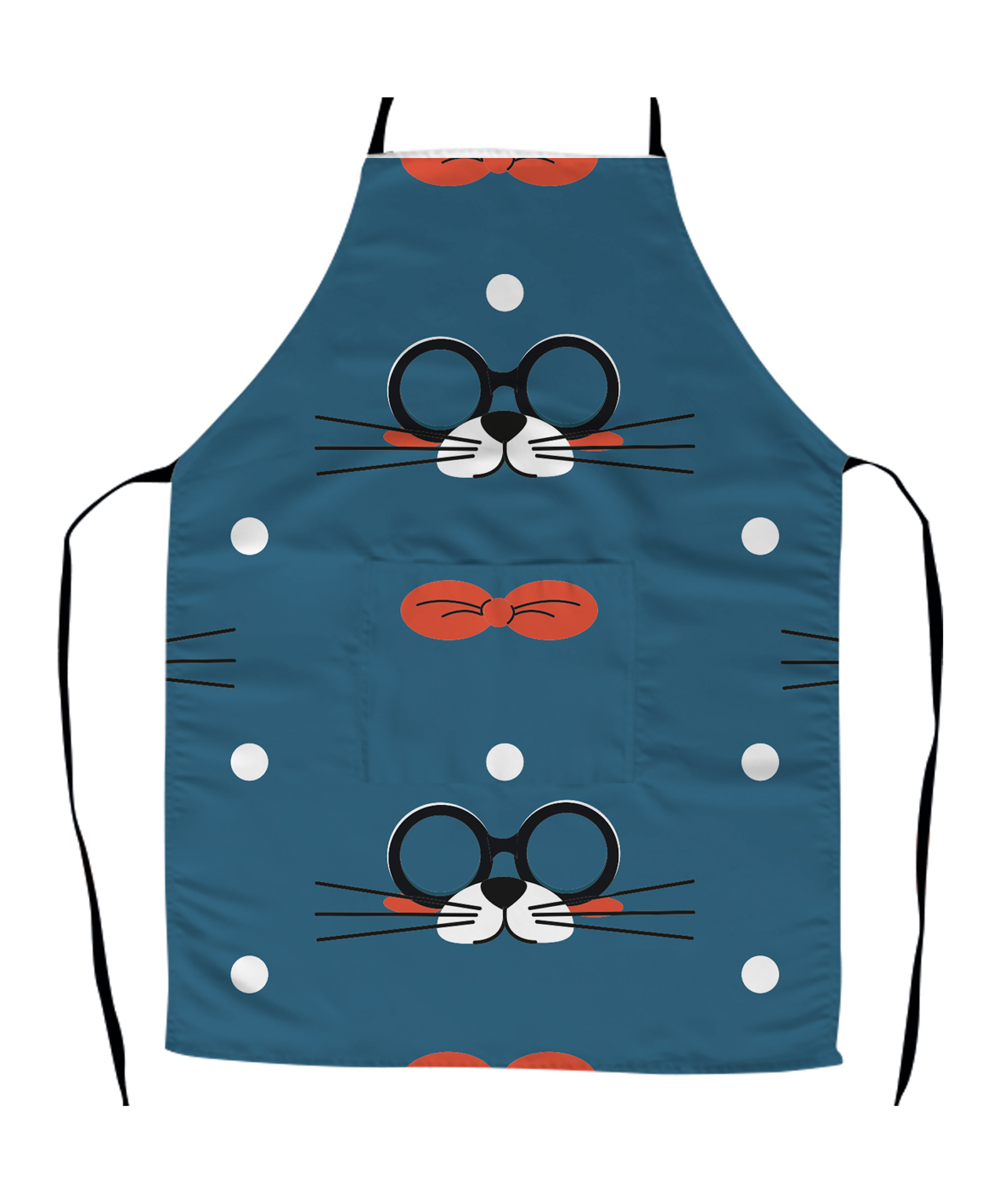 Right Gifting Satin Apron For Kids With Adjustable Waist & Centre Pocket - Green-image-37