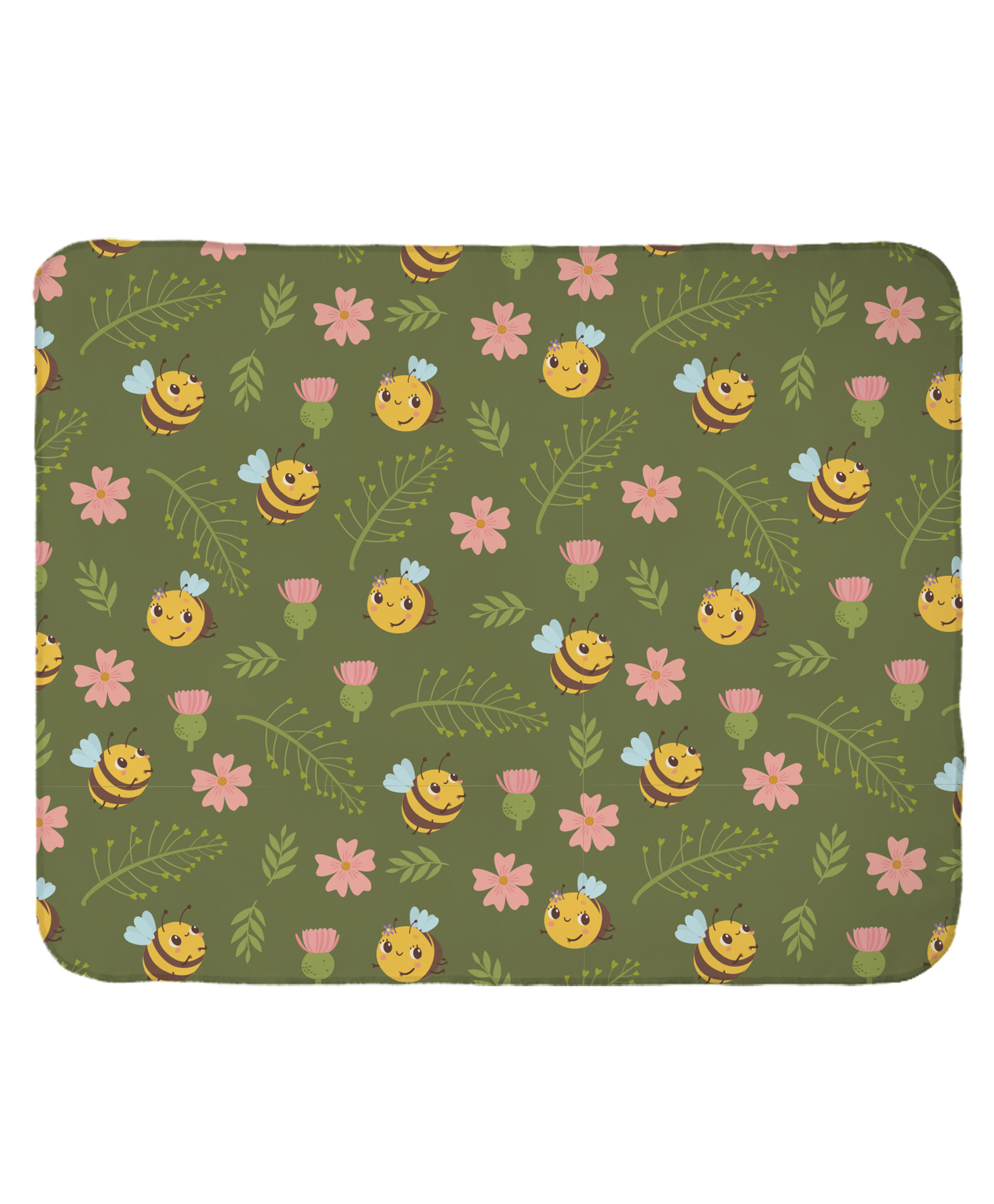 Right Gifting Digital Printed Multipurpose Swaddle Wrapper Stroller Blanket - Green-picture-16