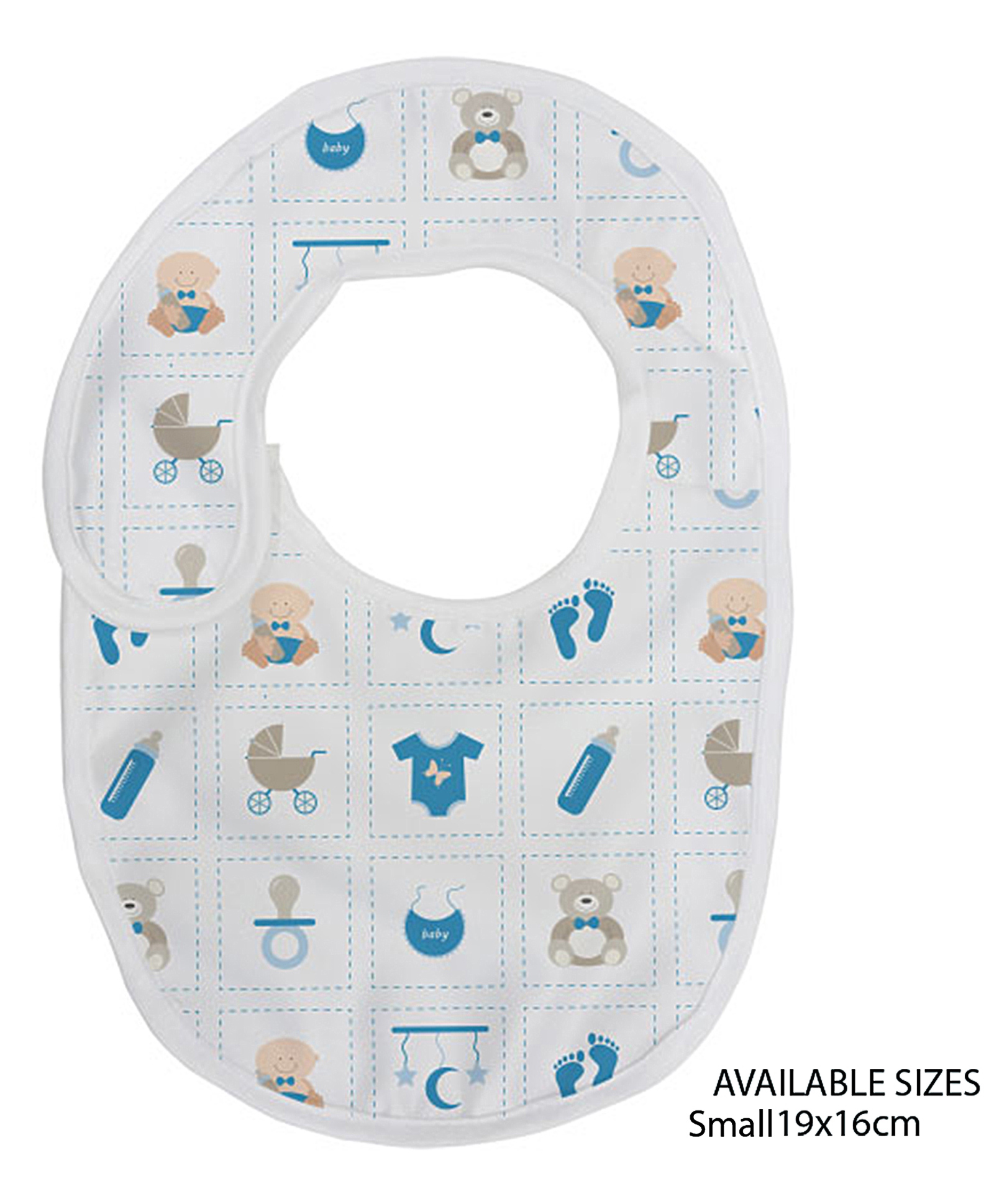 Right Gifting Digital Printed Velcro Closure Bibs - Cream-image-43